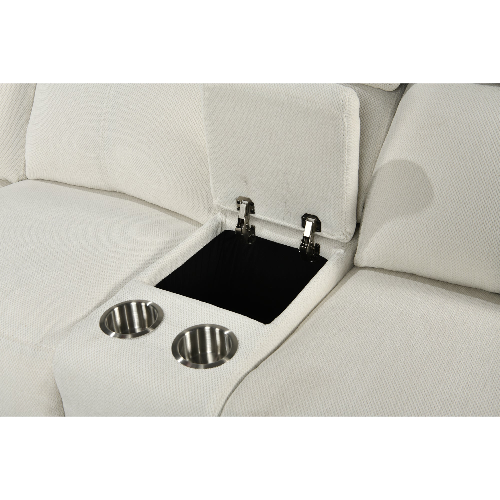 Power Recliner Sectional Fabric Sofa MC3020 White