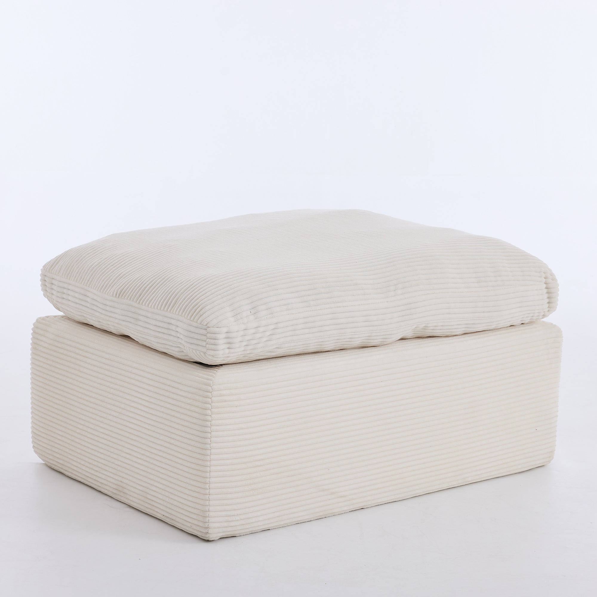Michia Modular Sectional 6-piece Beige with Ottoman