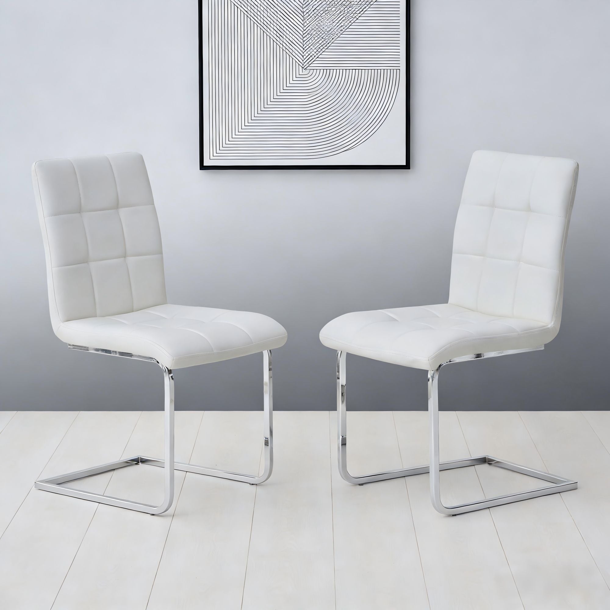 C-frame Design Side Chair