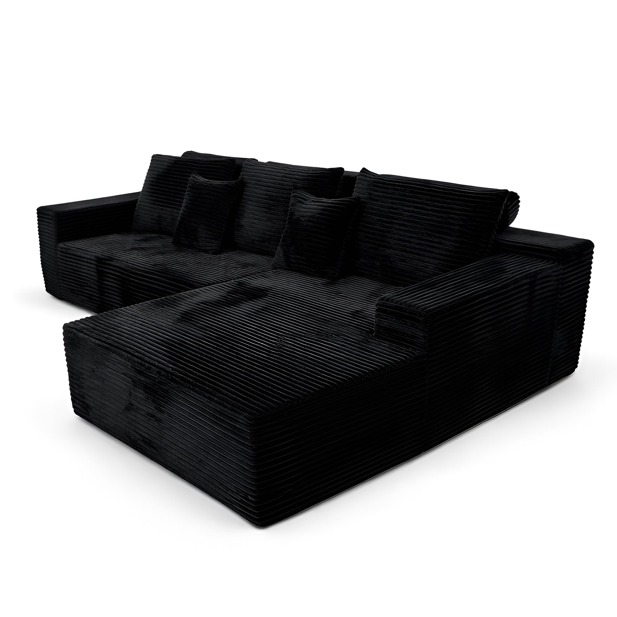 The Goliath Chaise Lounge Sofa-Black