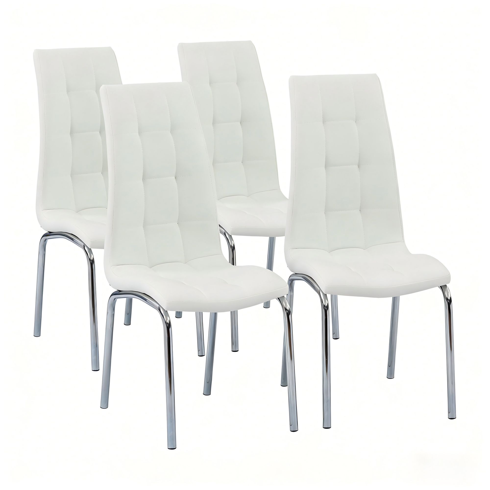 Modern Minimalist Metal-Leg Dining Chair / Home Armchair
