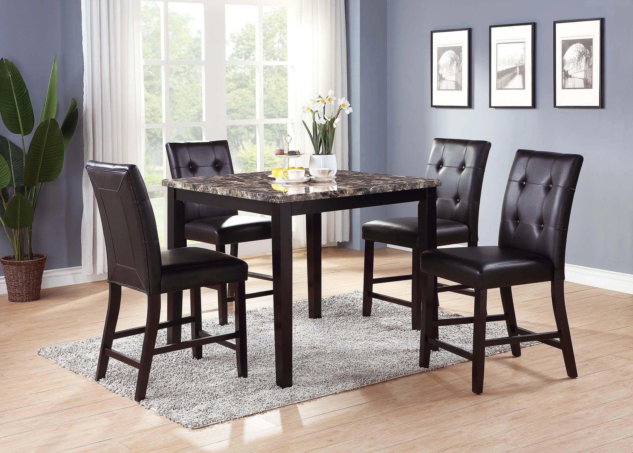 Sfvnco Counter Heigh Table in Espresso