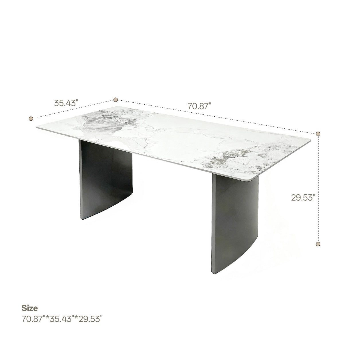 Rock plate dining table(Chanel )