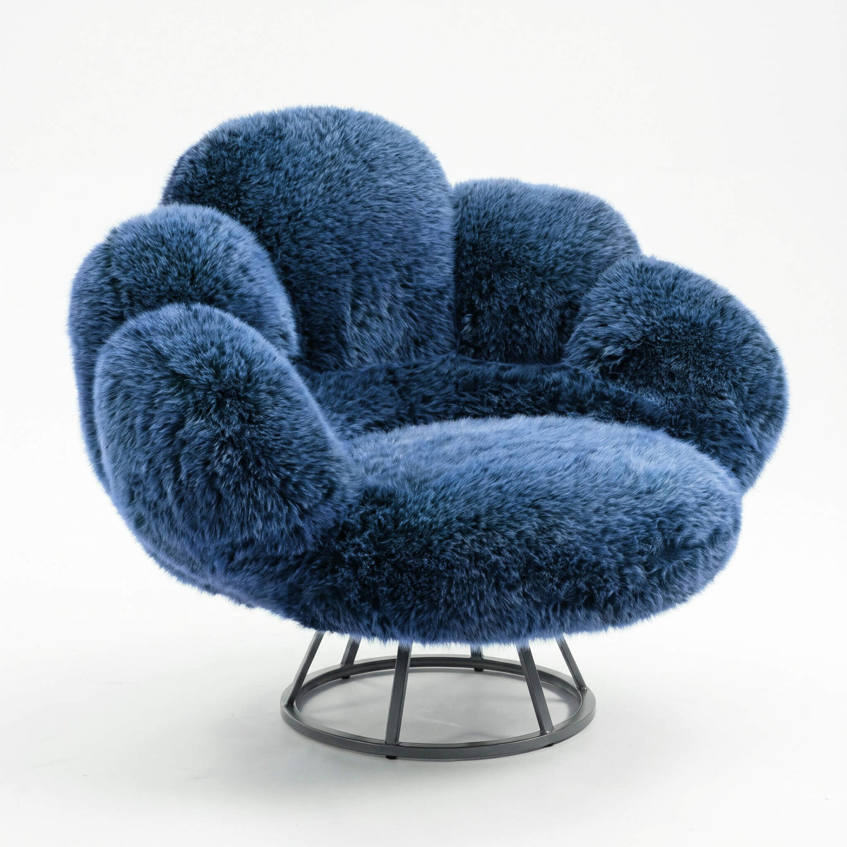 Modern Bear Claw Velvet Lounge Accent Chair