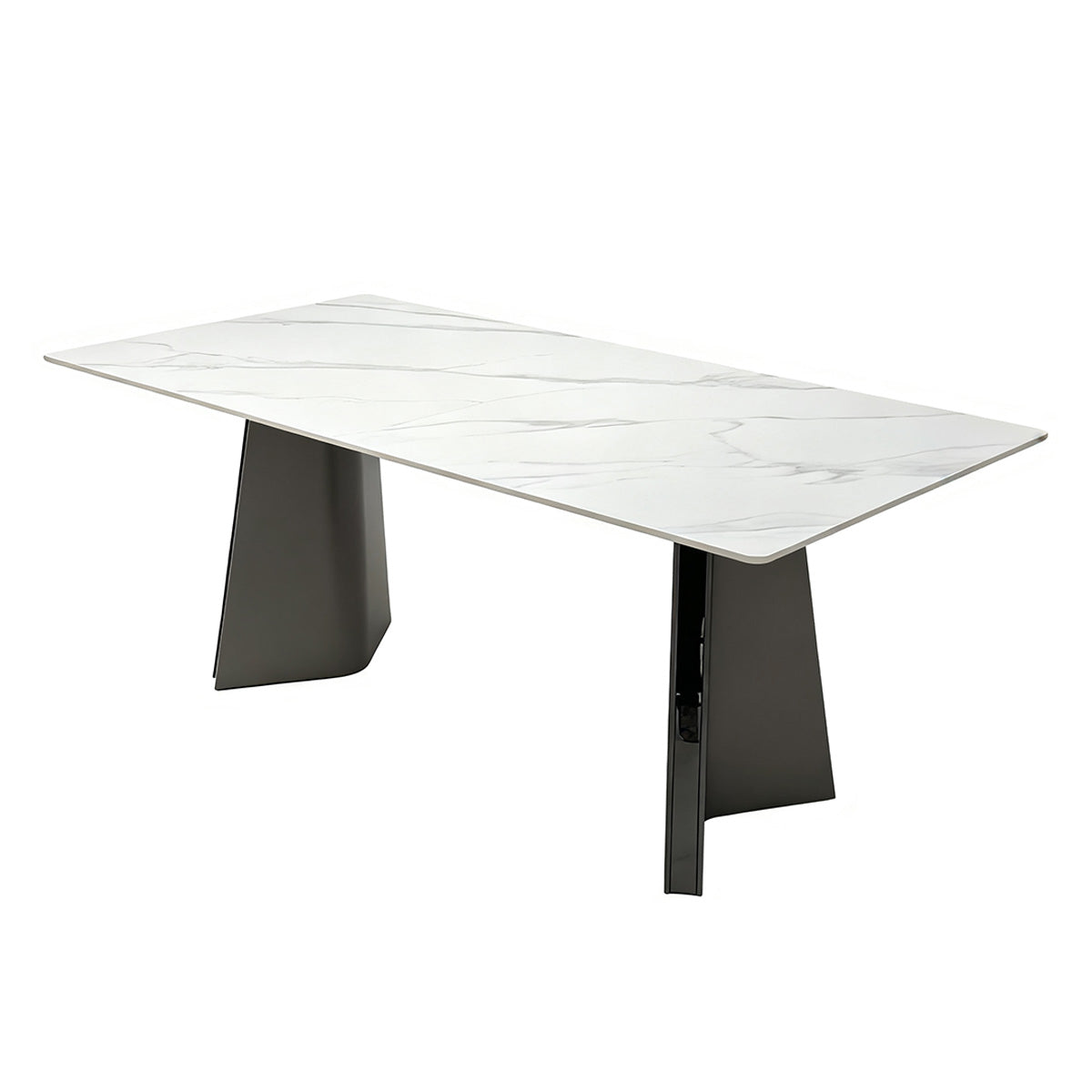 Rock plate dining table（Platinum diamond）