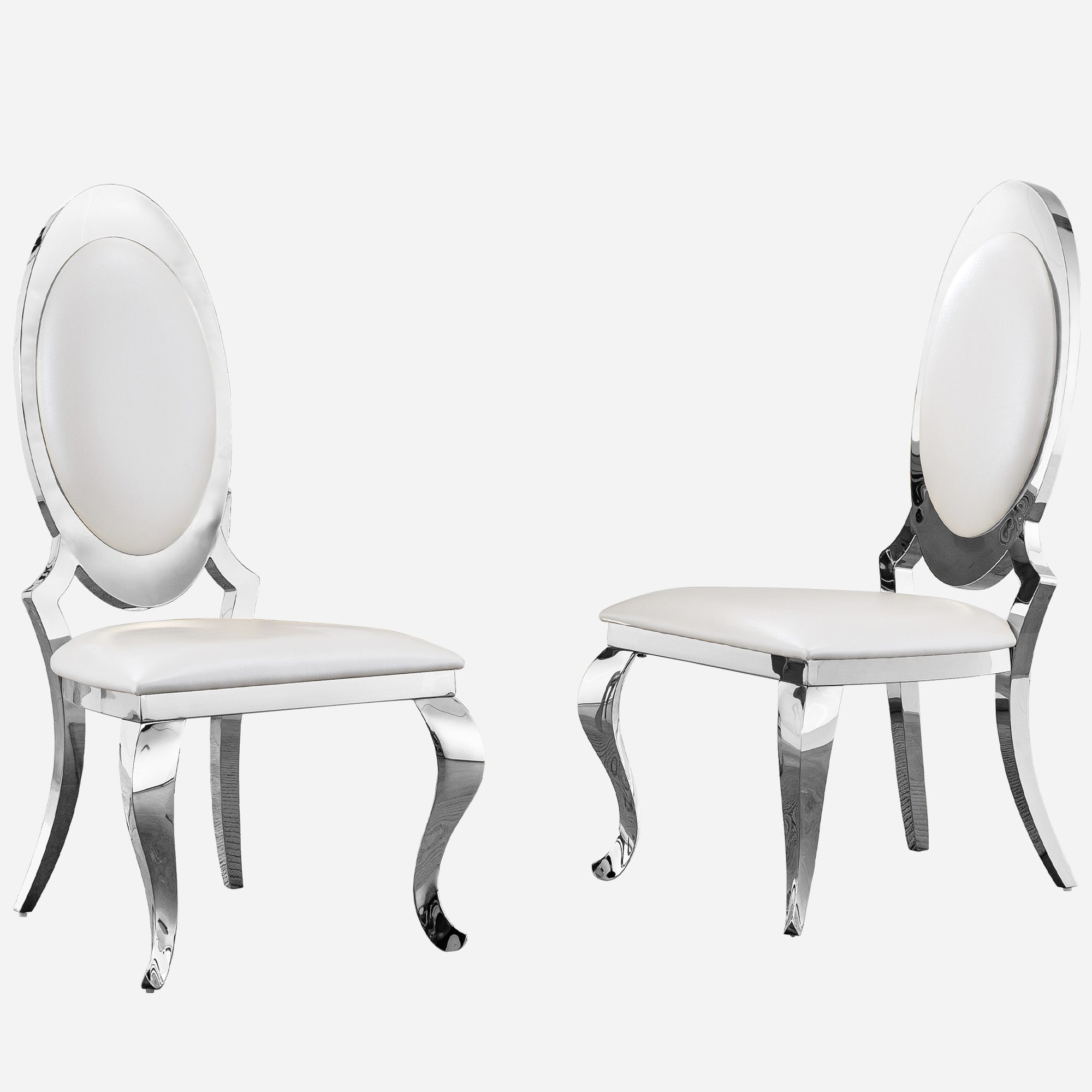 Stainless Steel chairs  (includes two chairs)