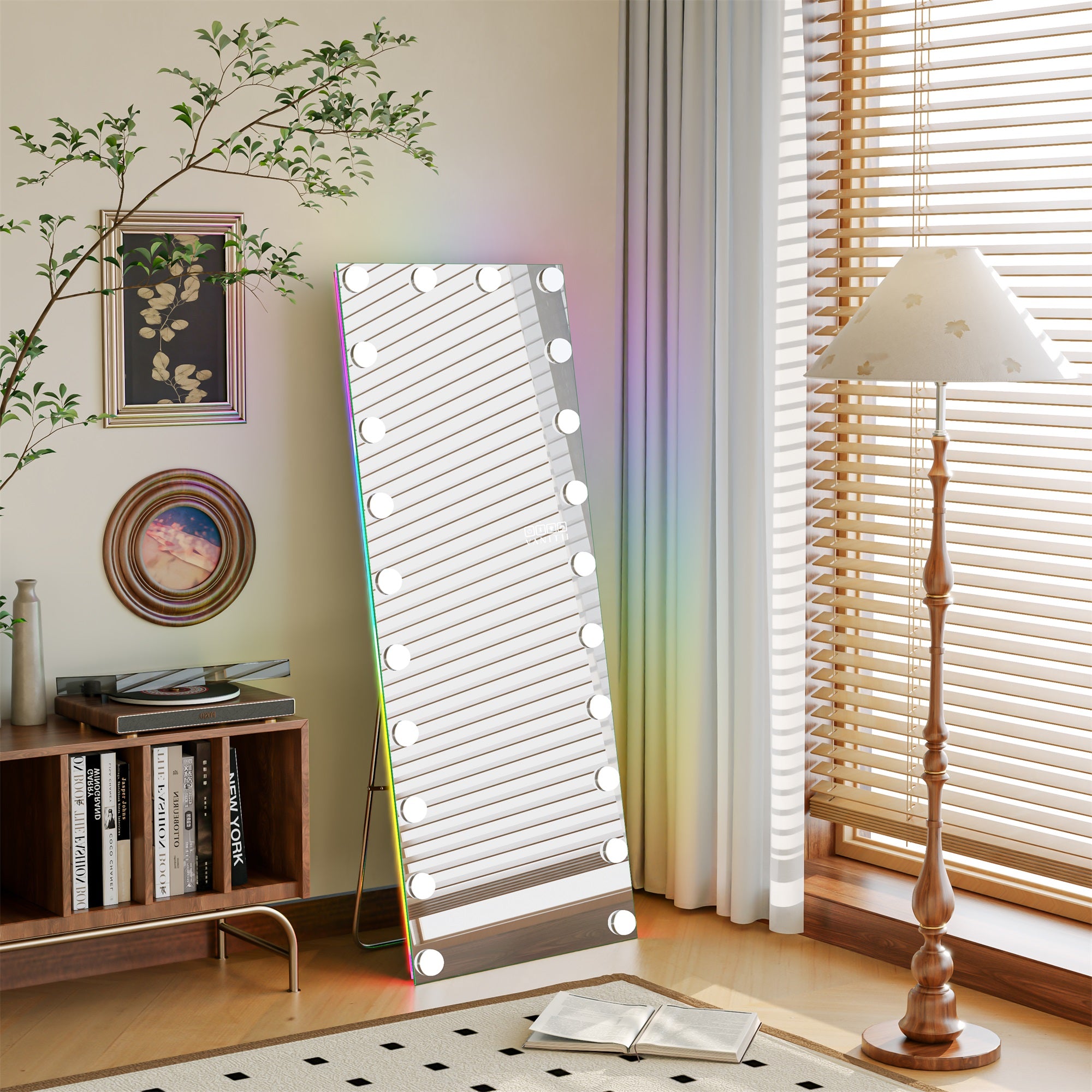 VANITII Hollywood Vanity Mirror - Full Length Vanity Mirror with Bluetooth Speaker