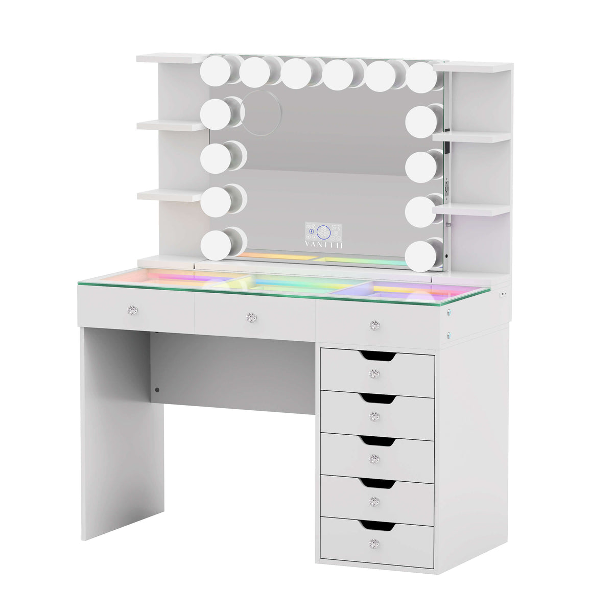 VANITII Display Shelves | Makeup Organizer for Vanity Table