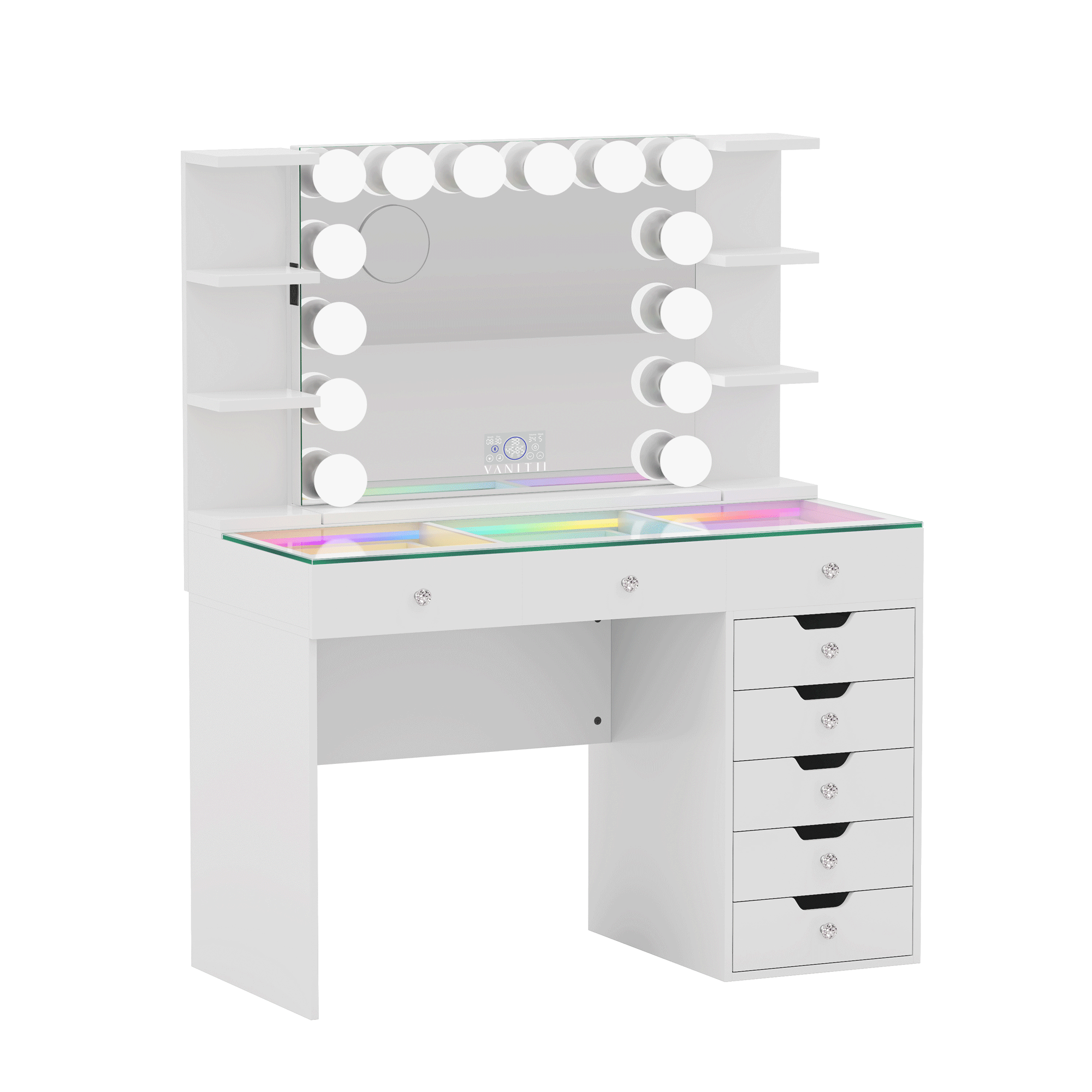 VANITII Display Shelves | Makeup Organizer for Vanity Table