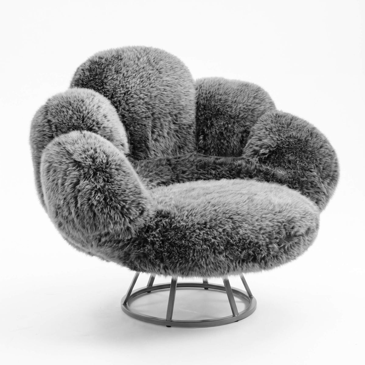 Modern Bear Claw Velvet Lounge Accent Chair