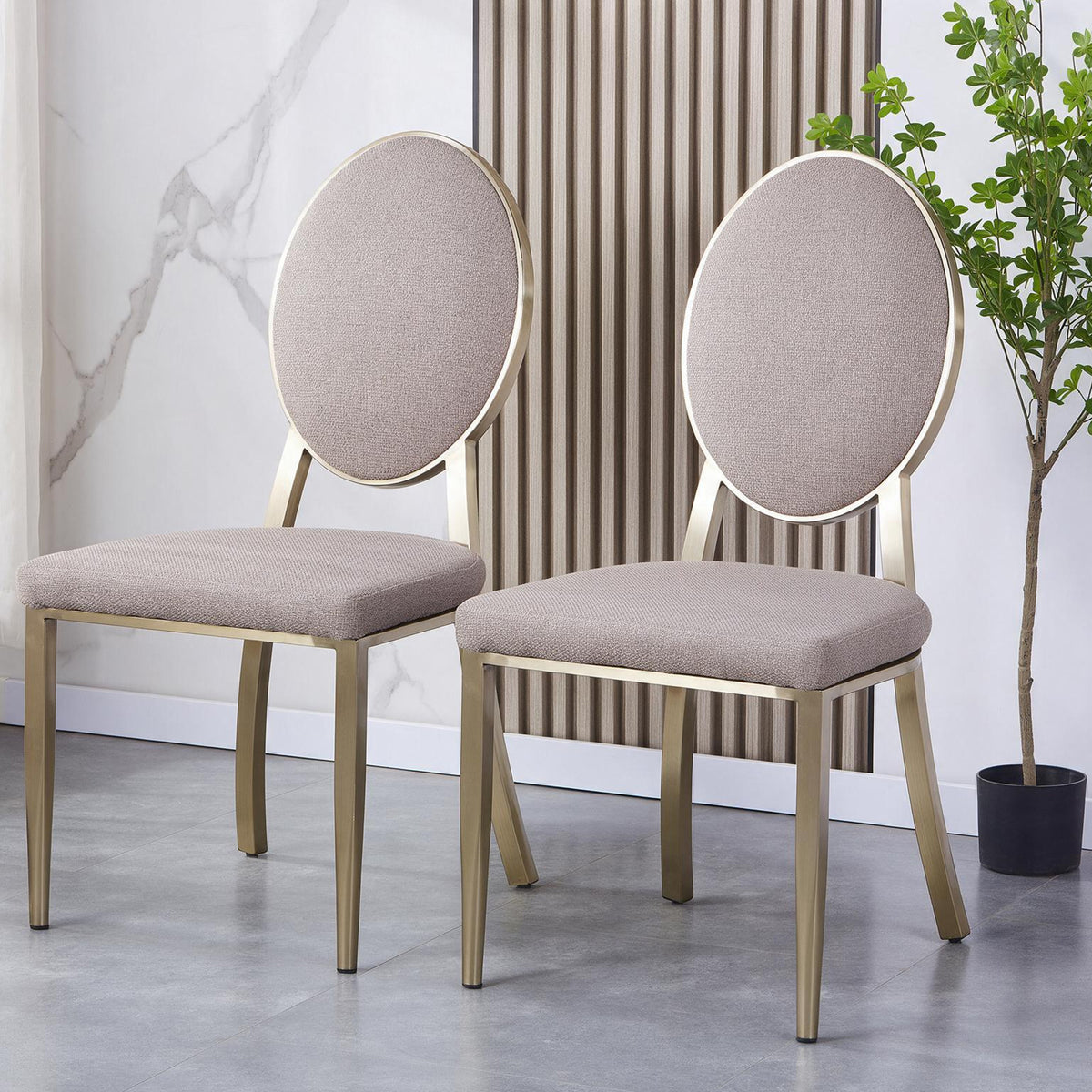Slab Dining Chair  (2PCS/CTN)