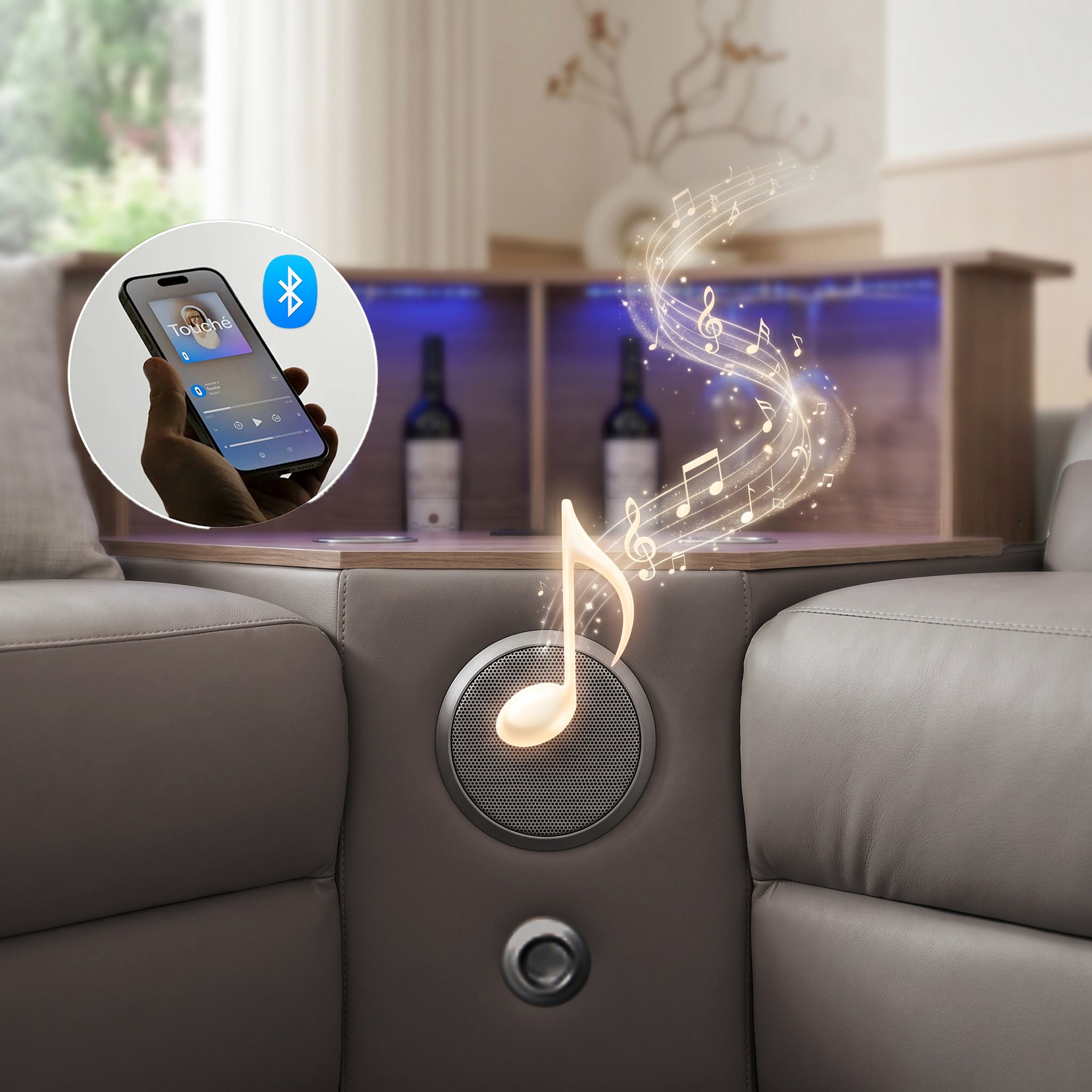 Integrated high-quality Hi-Fi Bluetooth speakers and a powerful built-in subwoofer deliver rich, immersive sound for the ultimate home entertainment experience.