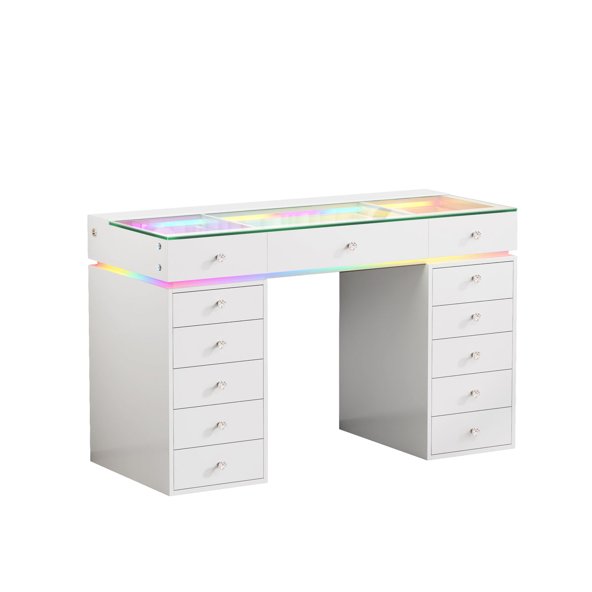 VANITII Mini Eva Vanity Desk-13 Storage Drawers