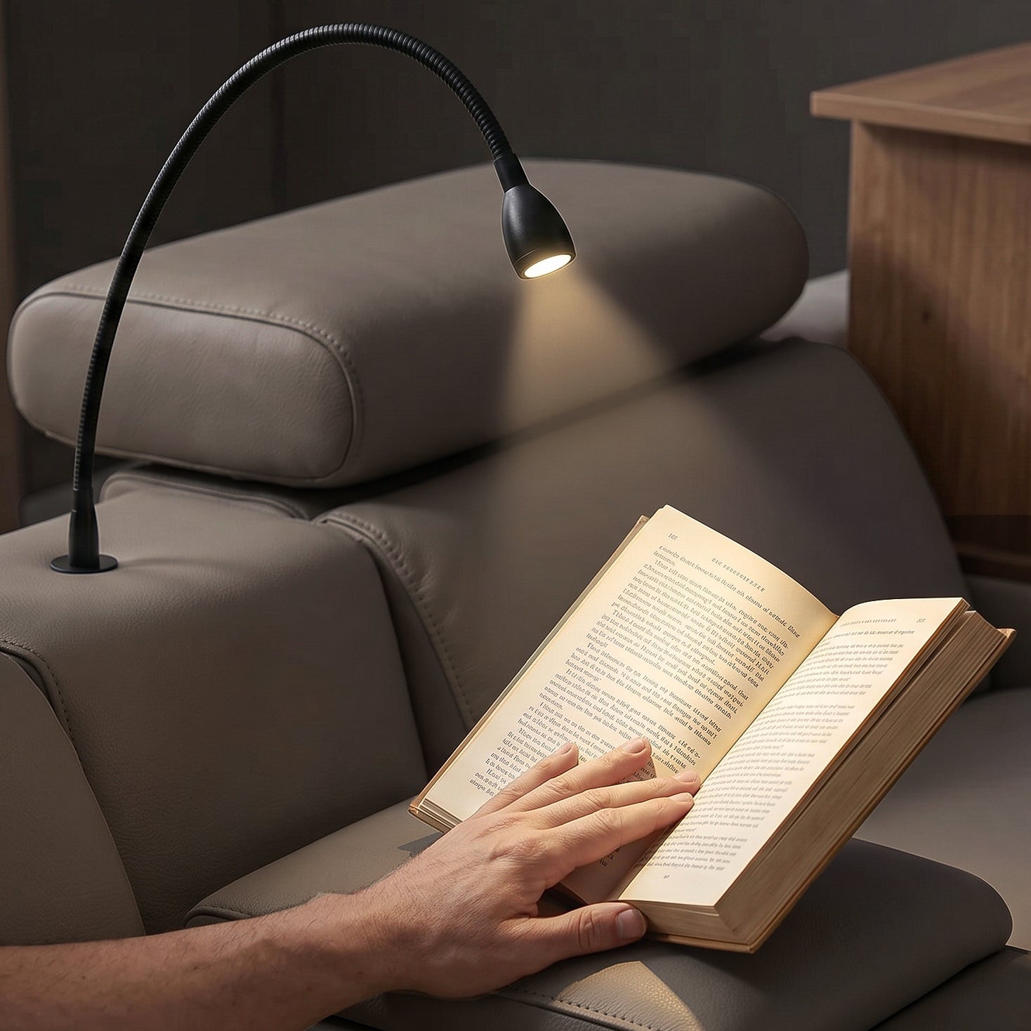 One standout feature of this power reclining sofa is its integrated reading light, allowing you to indulge in your favorite books or magazines without straining your eyes.