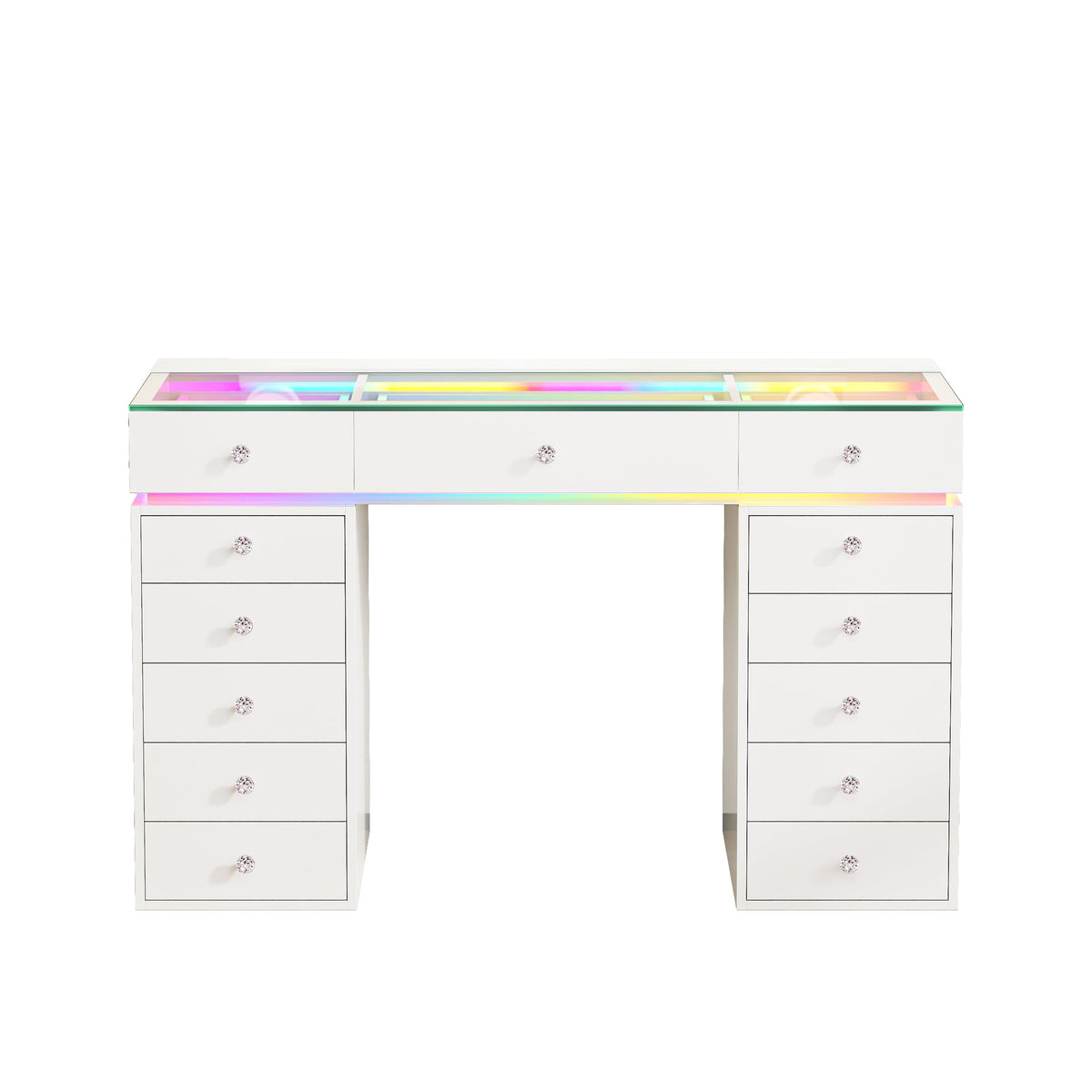 VANITII Mini Eva Vanity Desk-13 Storage Drawers