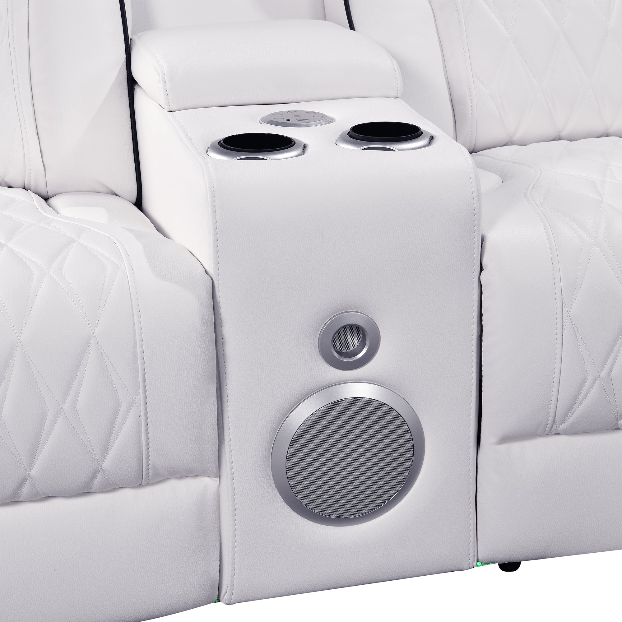 Jessie Luxury White Power Recliner Sofa Set