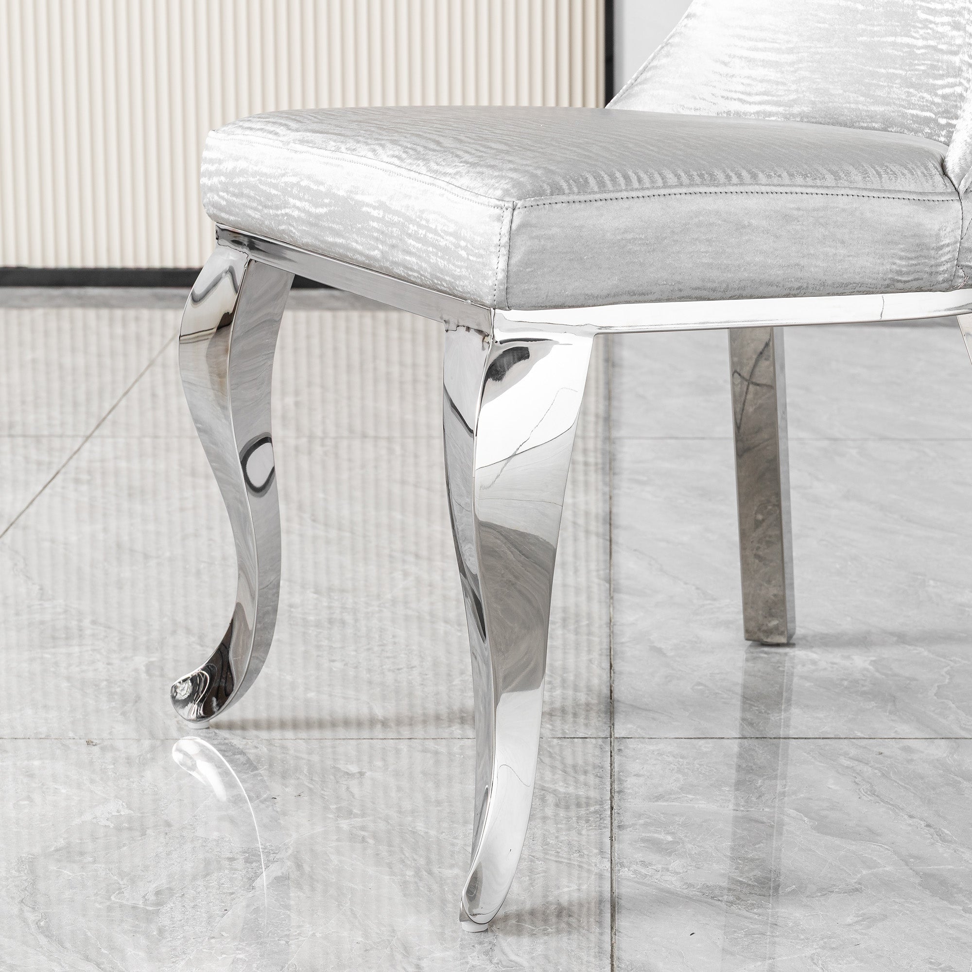 Bright silver 201 stainless steel legs
