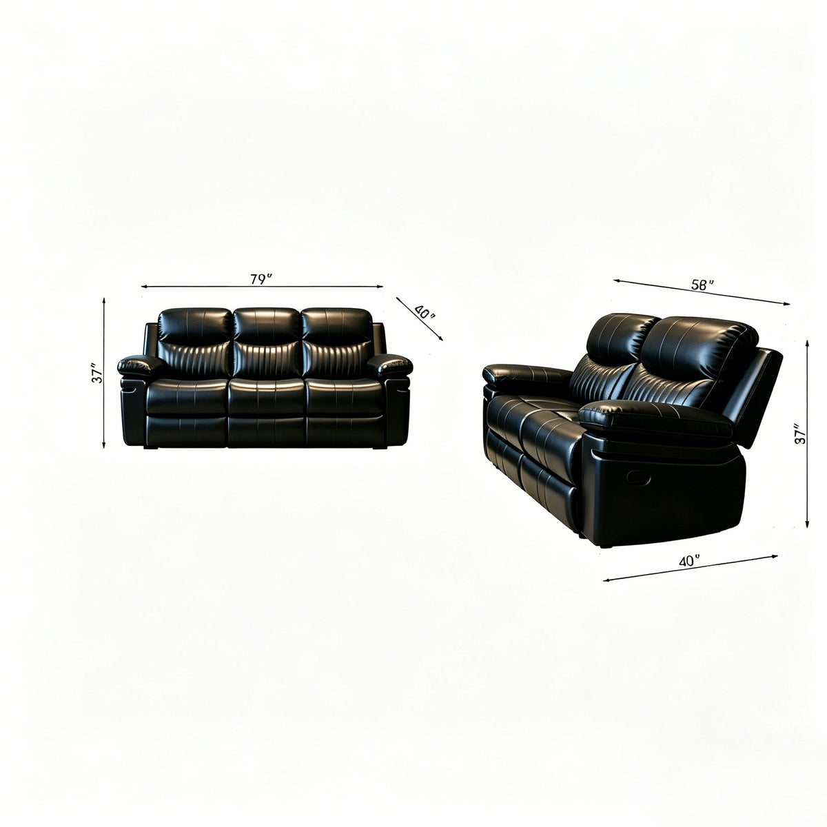 MANUAL RECLINER SOFA SET