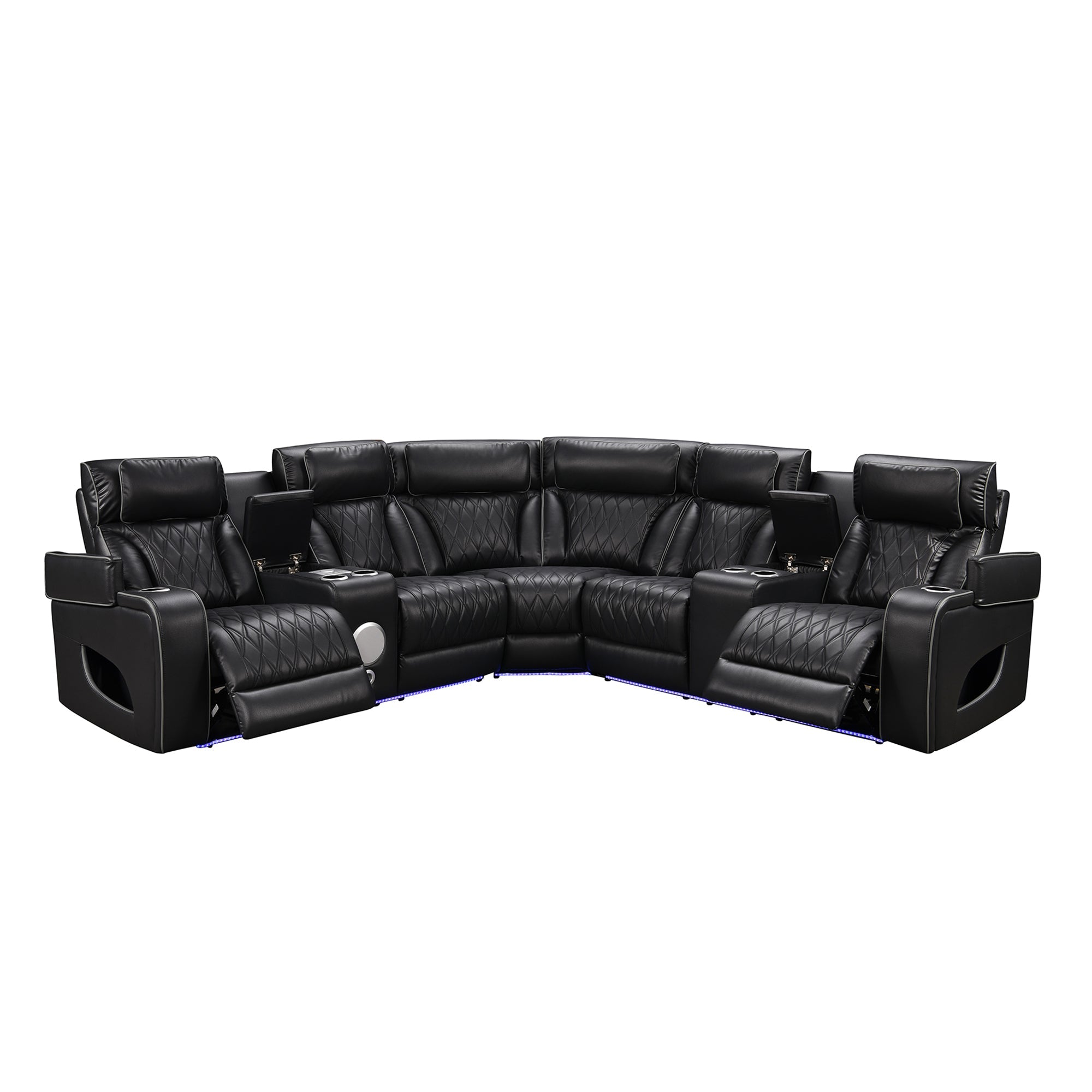 Power Recliner Sectional MC2953 Black