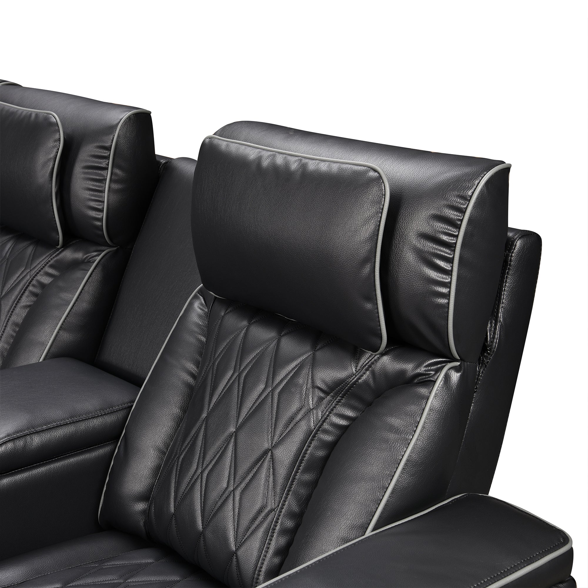 Power Recliner Sectional MC2953 Black