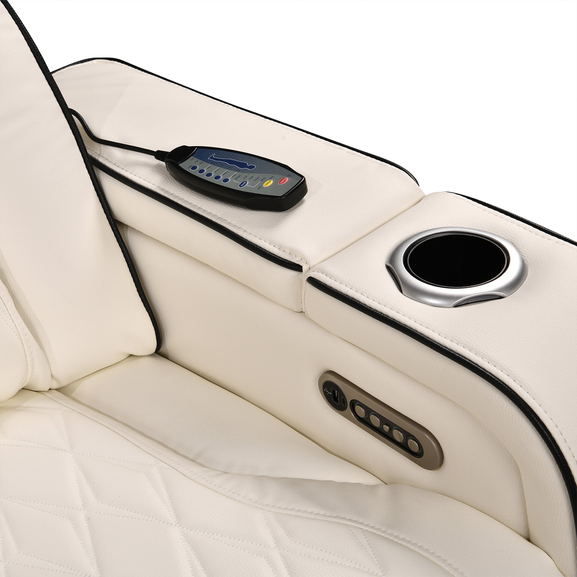 Power Recliner Sectional MC2953 White