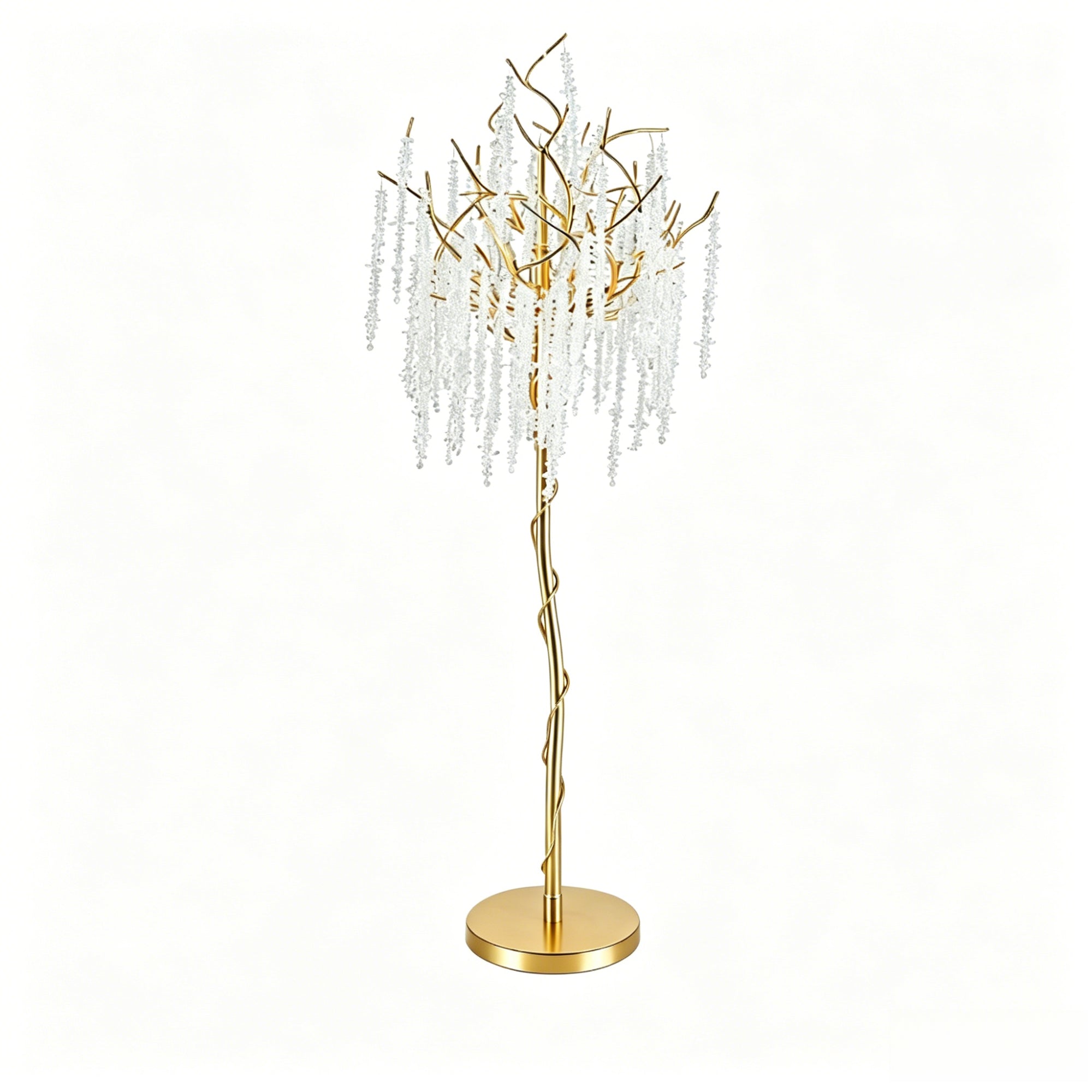 Postmodern Crystal Branch Lamp, Minimalist Art Floor & Table Lamp for Living Room Bedroom