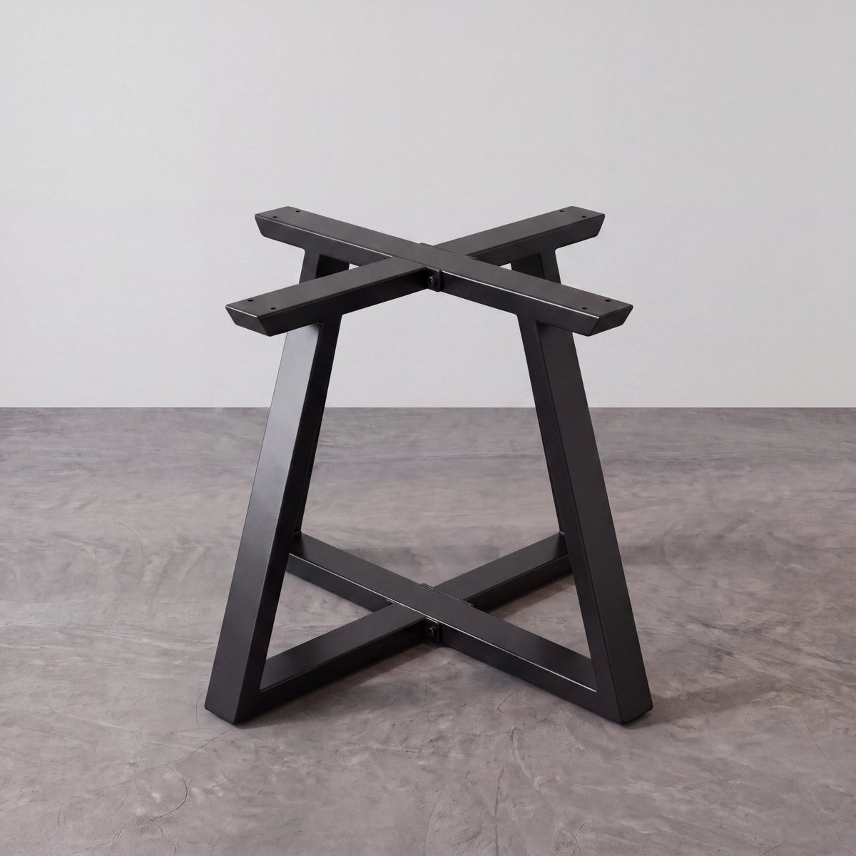 Black Carbon Steel Cross Side Table Frame-MTY0180（1pcs/CTN）