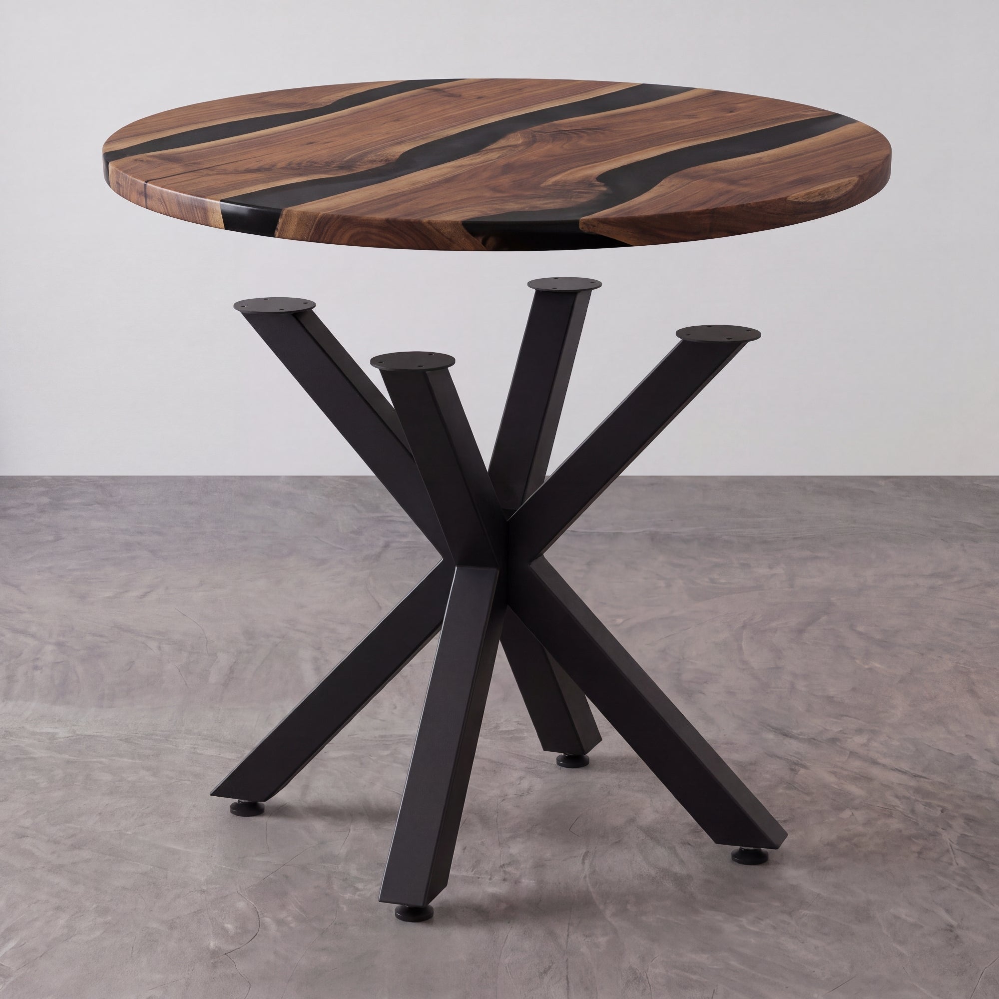 Black Carbon Steel X-Shape Side Table Base（1pcs/CTN）