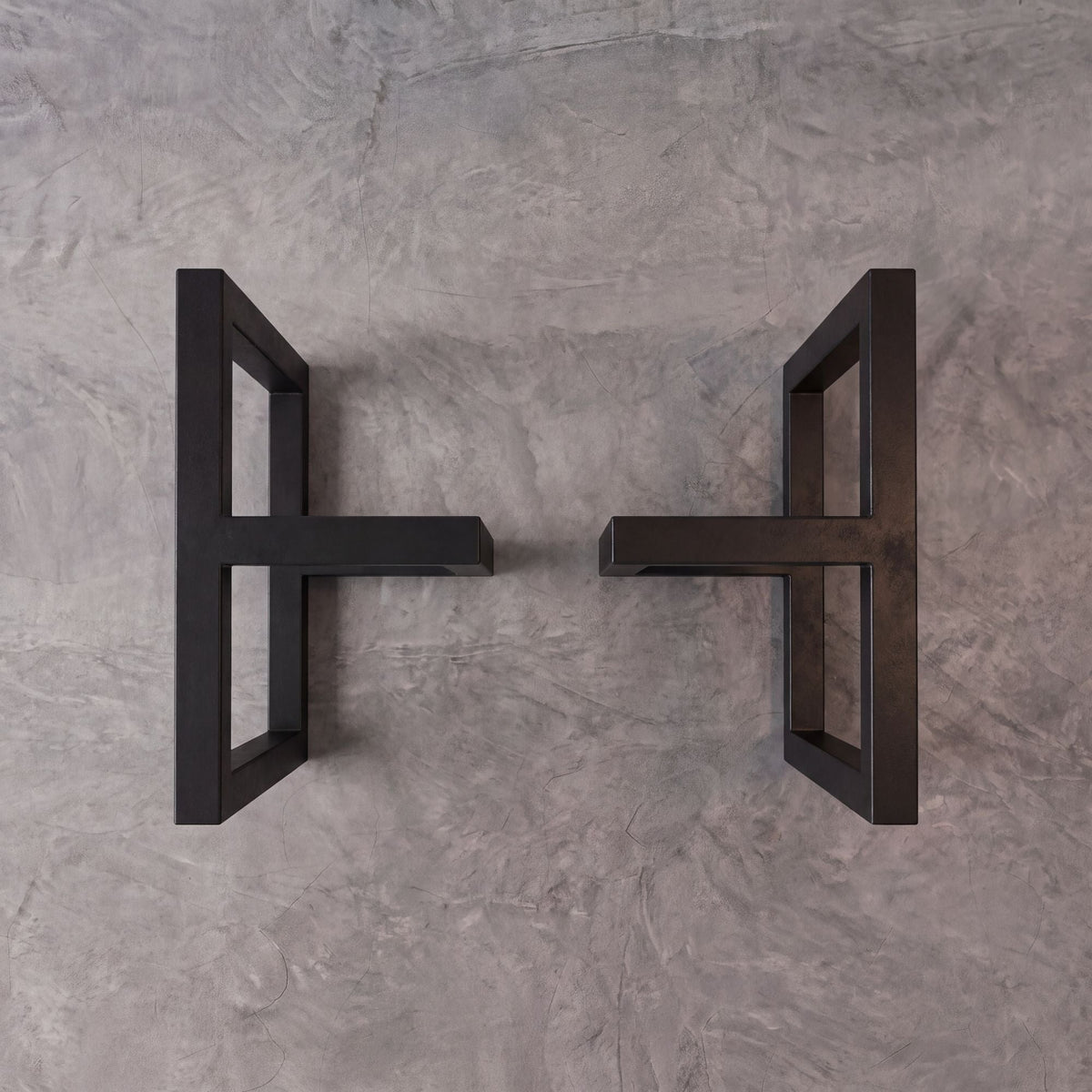 Black T-Shape Carbon Steel Table Leg Frame-MTC01100（2pcs/CTN）