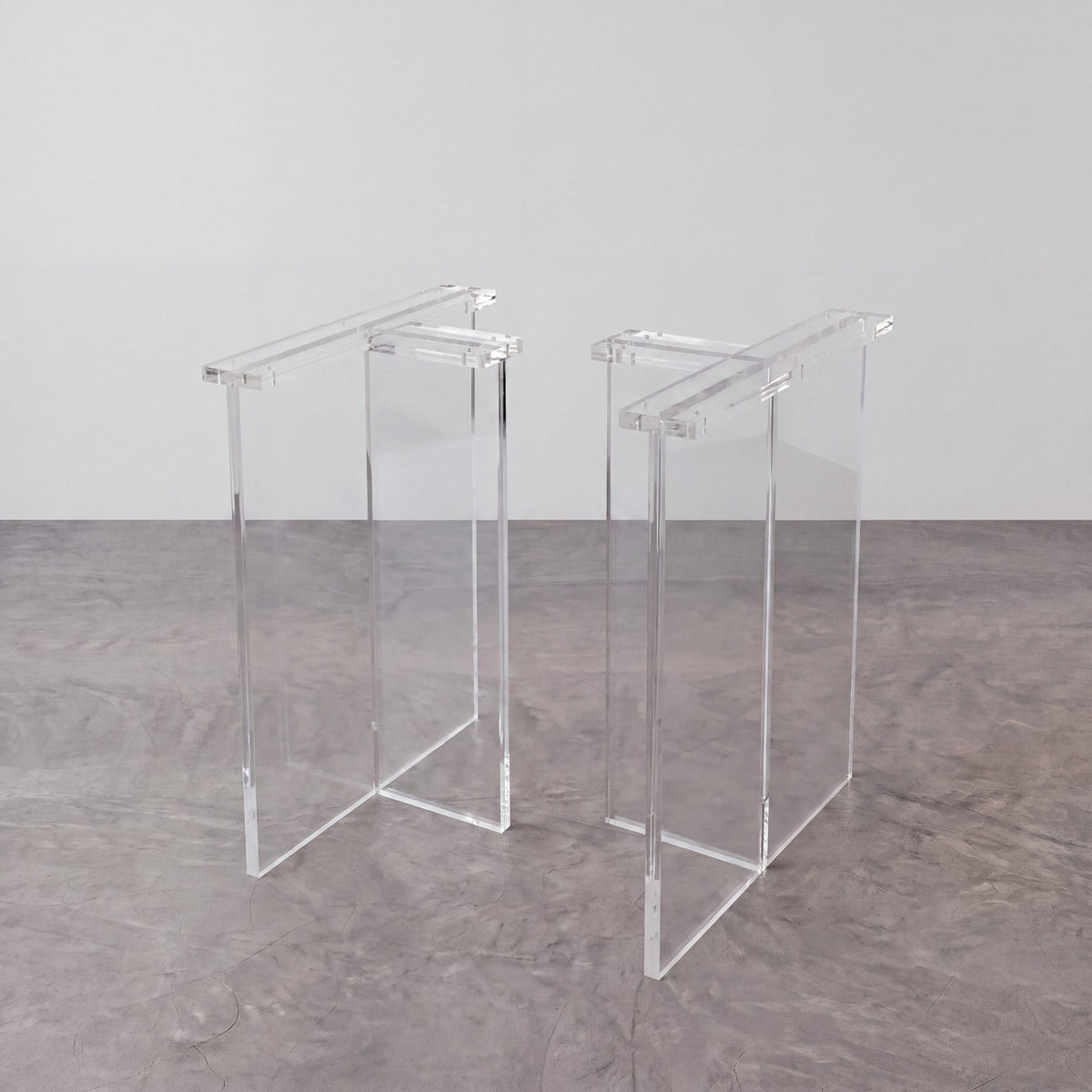 Clear T-Shape Acrylic Table Legs（2pcs/CTN）