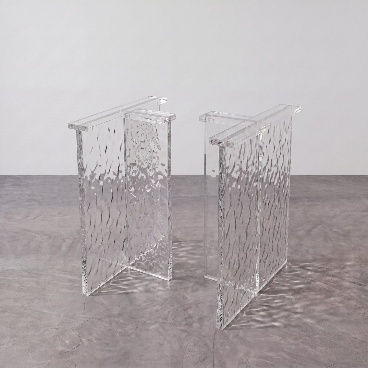Poplar Ice Crystal Epoxy Rectangular Dining Table（Tabletop with legs）