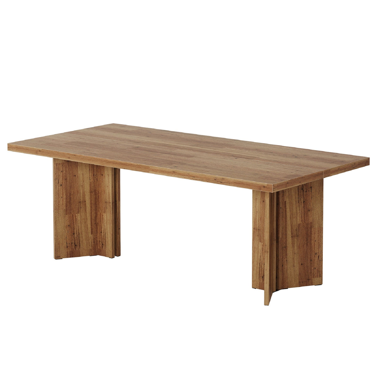 Contemporary Rectangular Dining Table with Sculptural Base