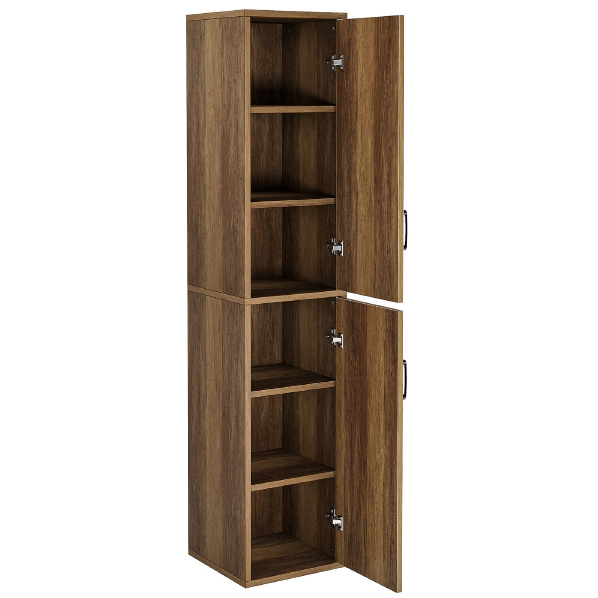 Tall Display Storage Shelf with Enclosed Side Panels