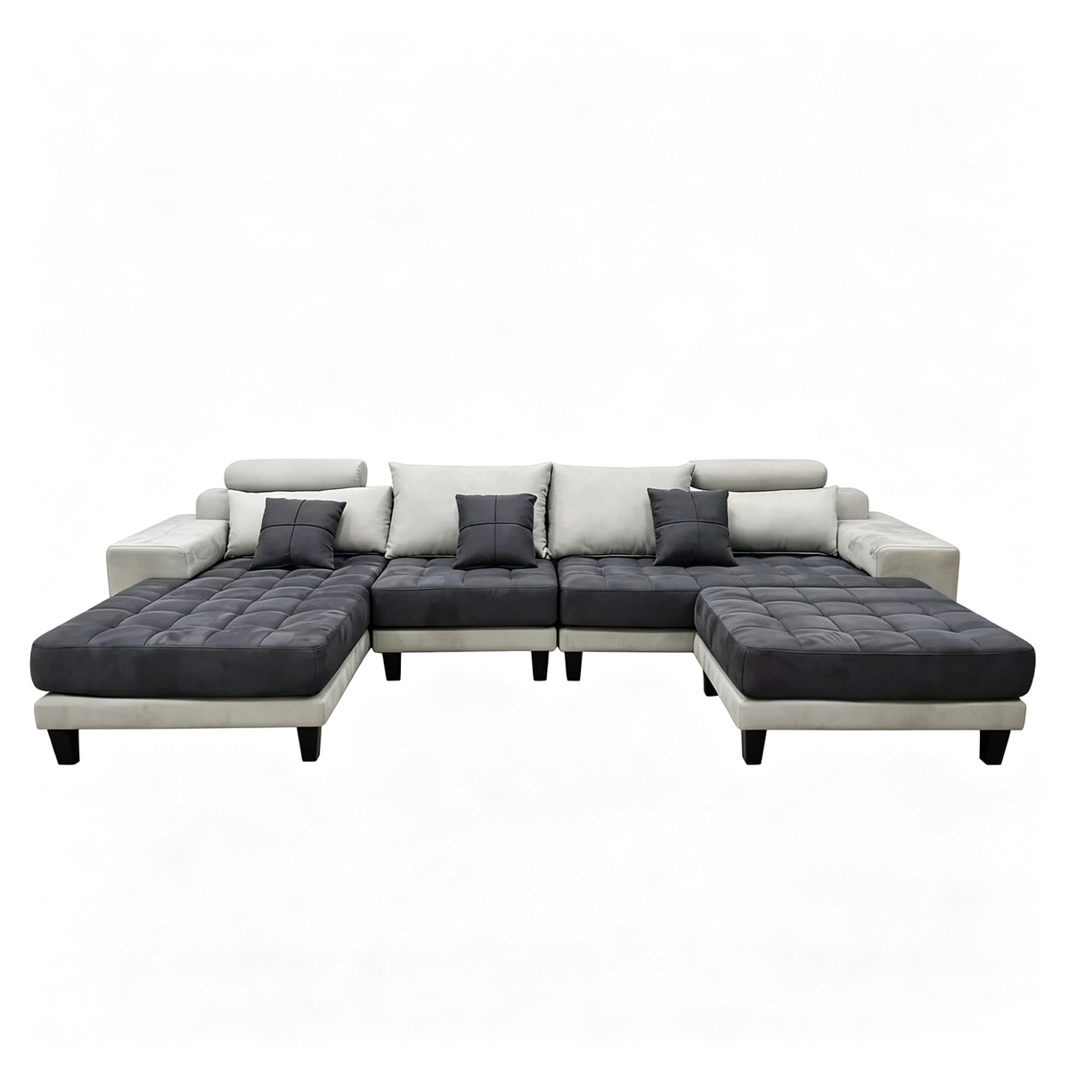 4-Piece Modular Microfiber Fabric Sectional Sofa Set S150CL