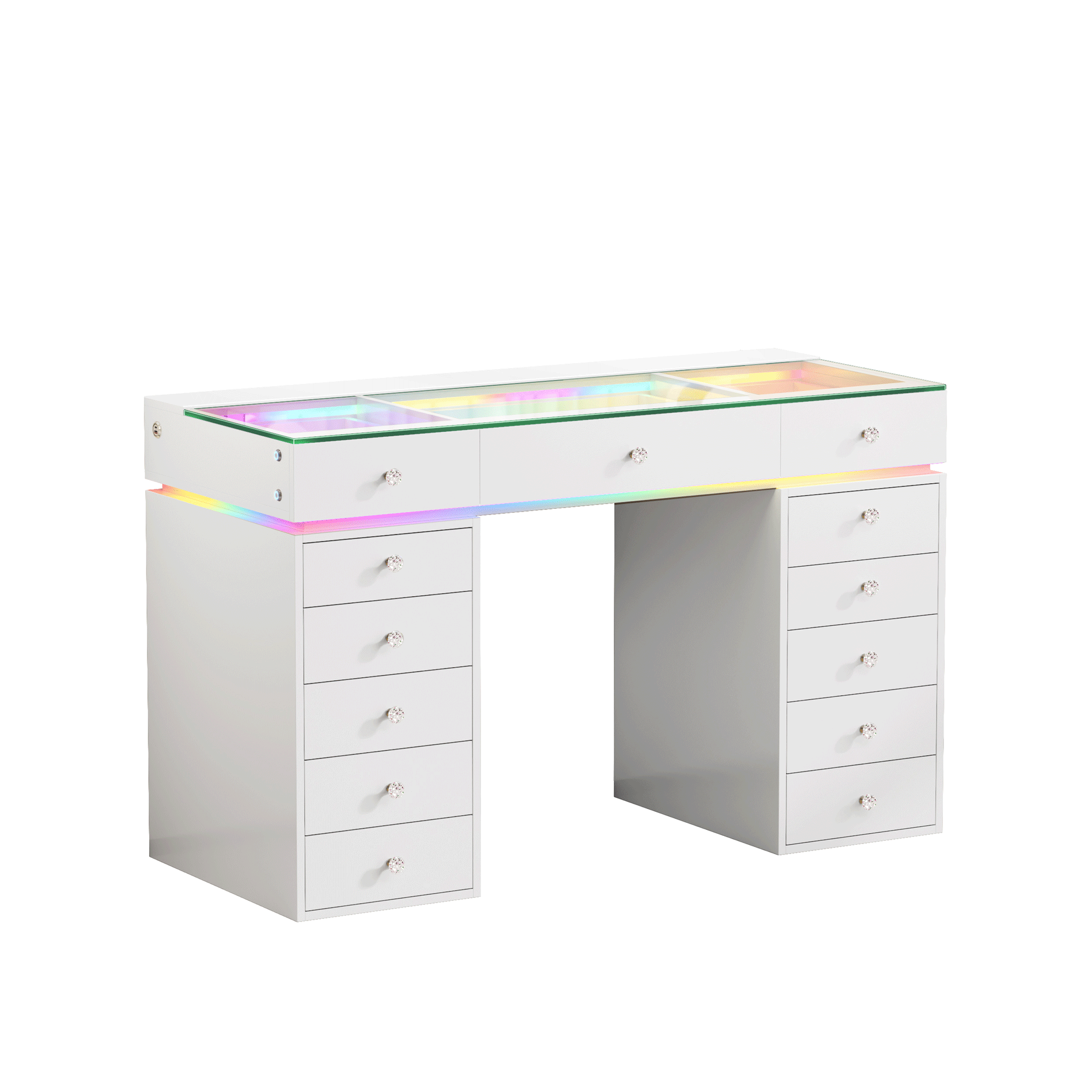VANITII Mini Eva Vanity Desk-13 Storage Drawers