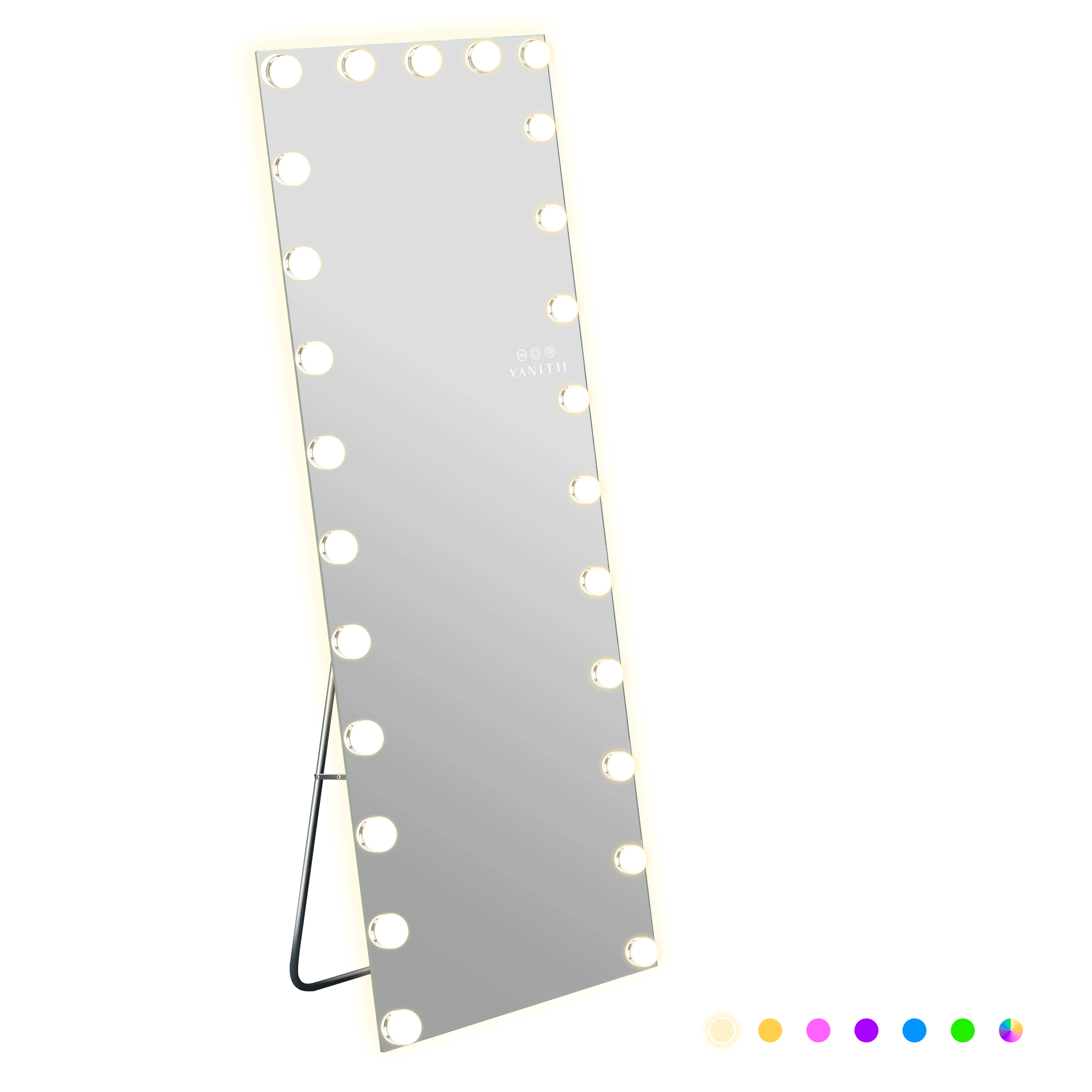 VANITII Hollywood Vanity Mirror - Full Length Vanity Mirror with RGB Lighting