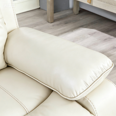 Dawn Cozy Ivory Power Reclining Sofa Set, Electric Recliner & 1-Seater Couch for Living Room