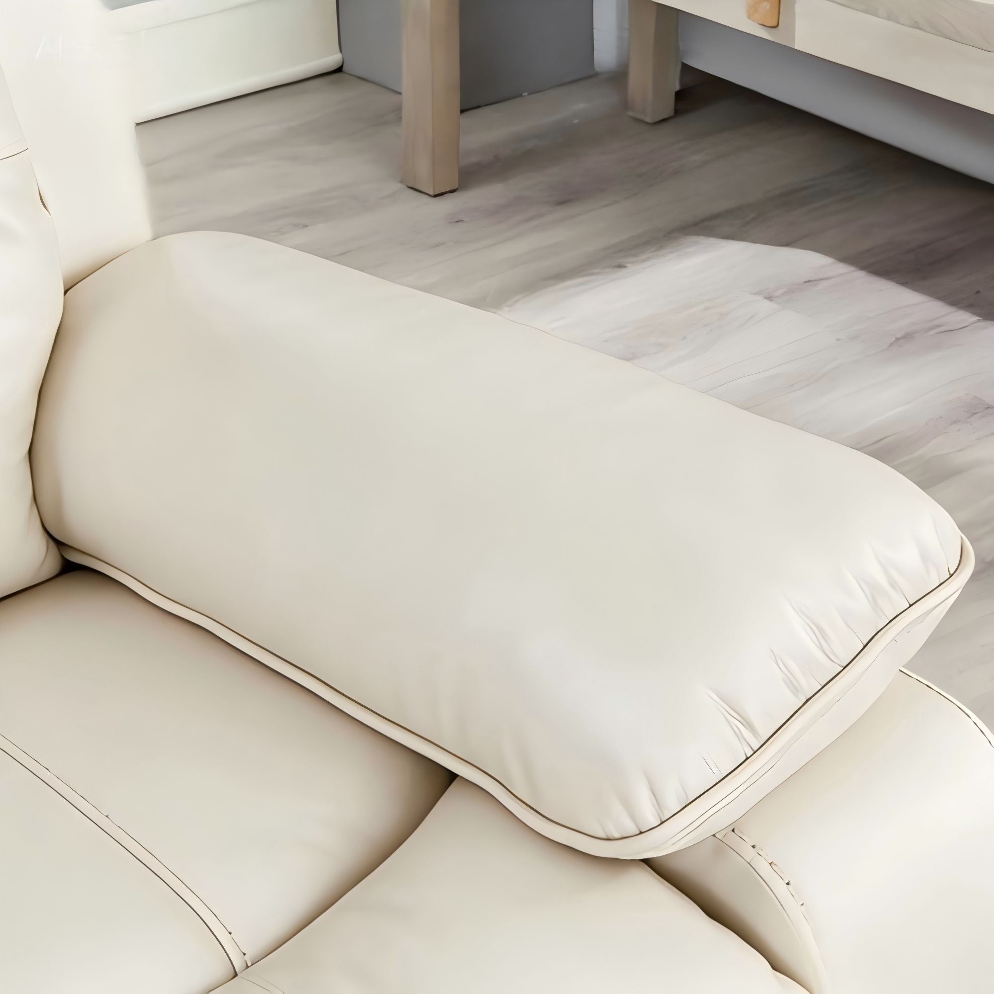 Dawn Cozy Ivory Power Reclining Sofa Set, Electric Recliner & 2-Seater Couch for Living Room