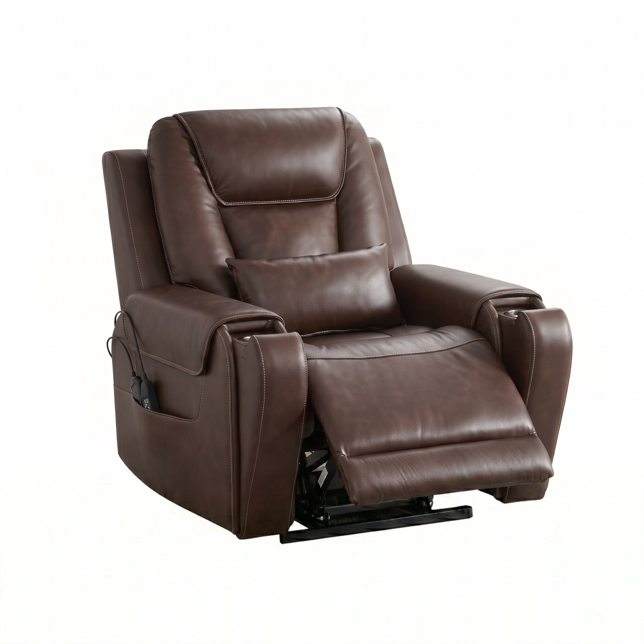 Brown Electric Power Lift Recliner Chair