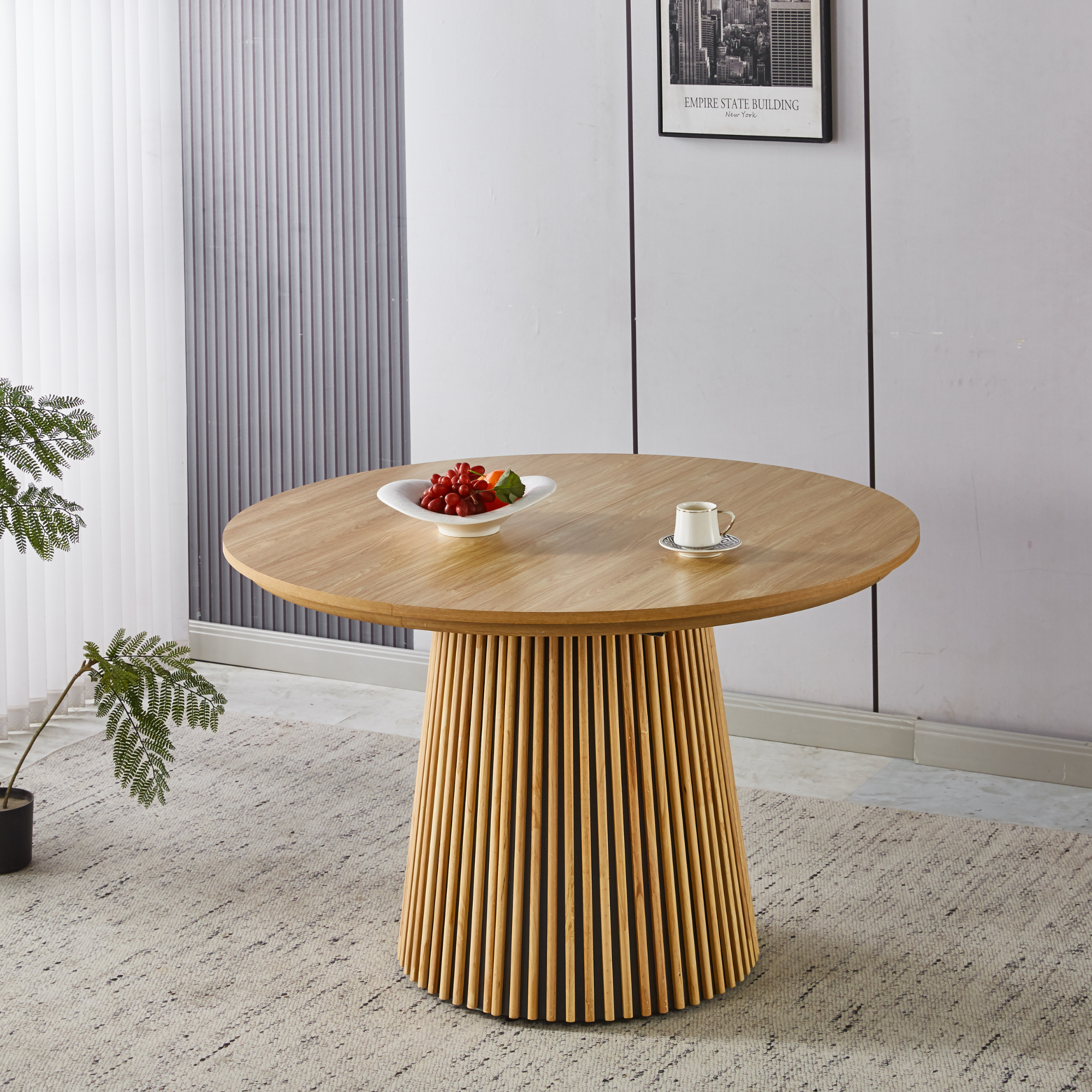 Newest Design Stylish Extendable Dining Table with Chair