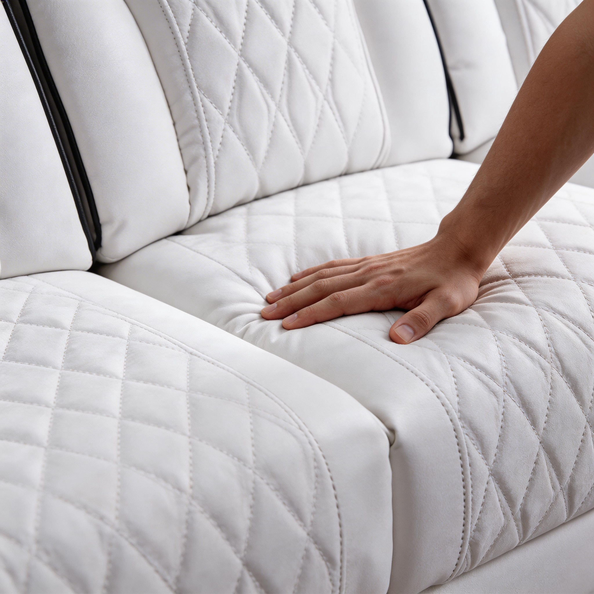 Jessie White Power Recliner 2-seater Loveseat