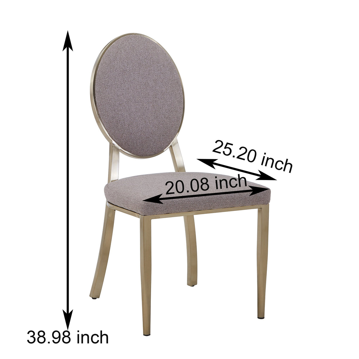 Slab Dining Chair  (2PCS/CTN)