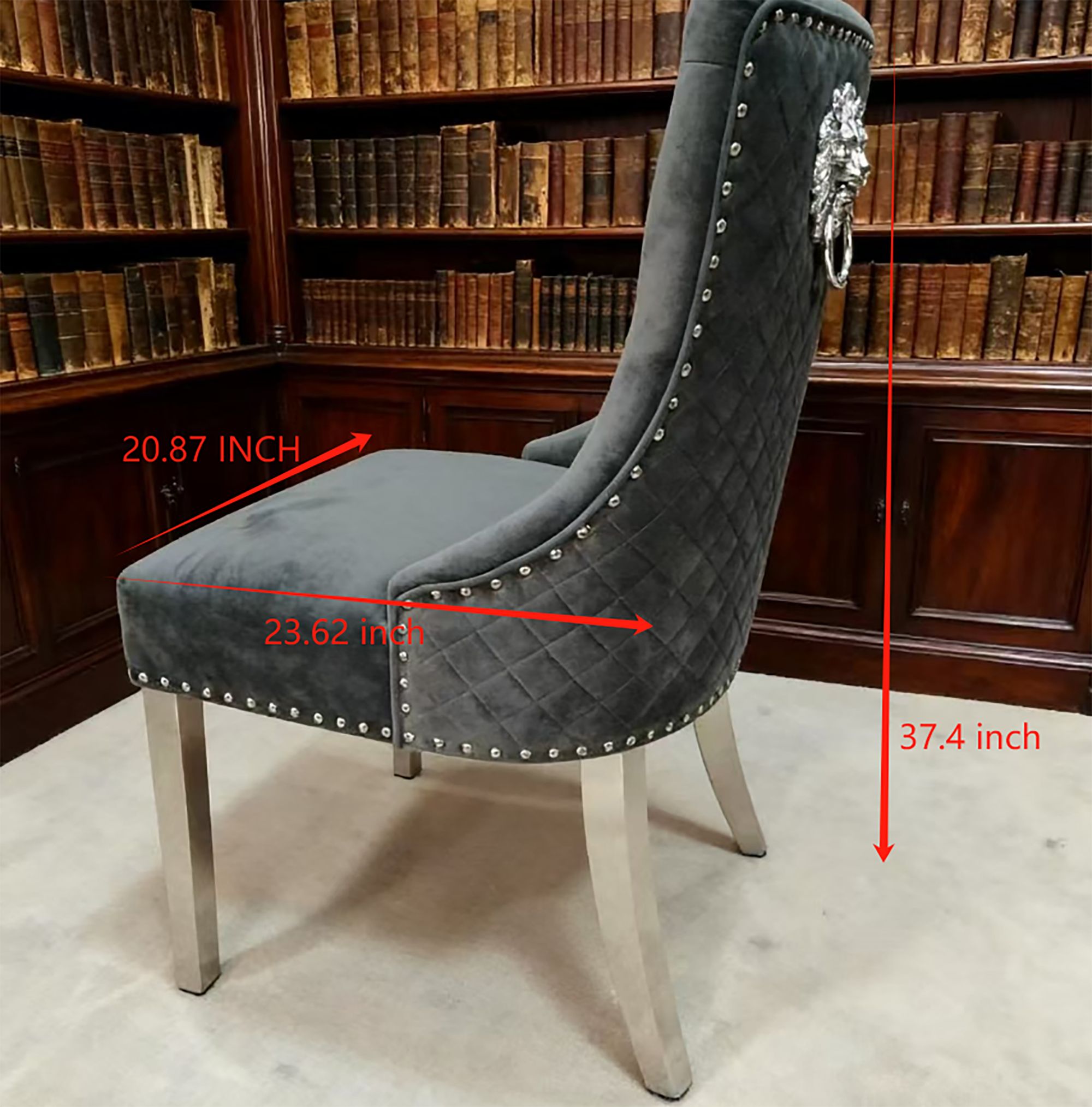 High cost-performance Velvet Fabric Vanity Chair (B9711-KM02)