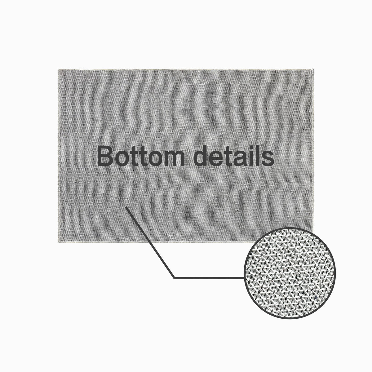 Machine Washable Area Rug & Non-Slip Backing