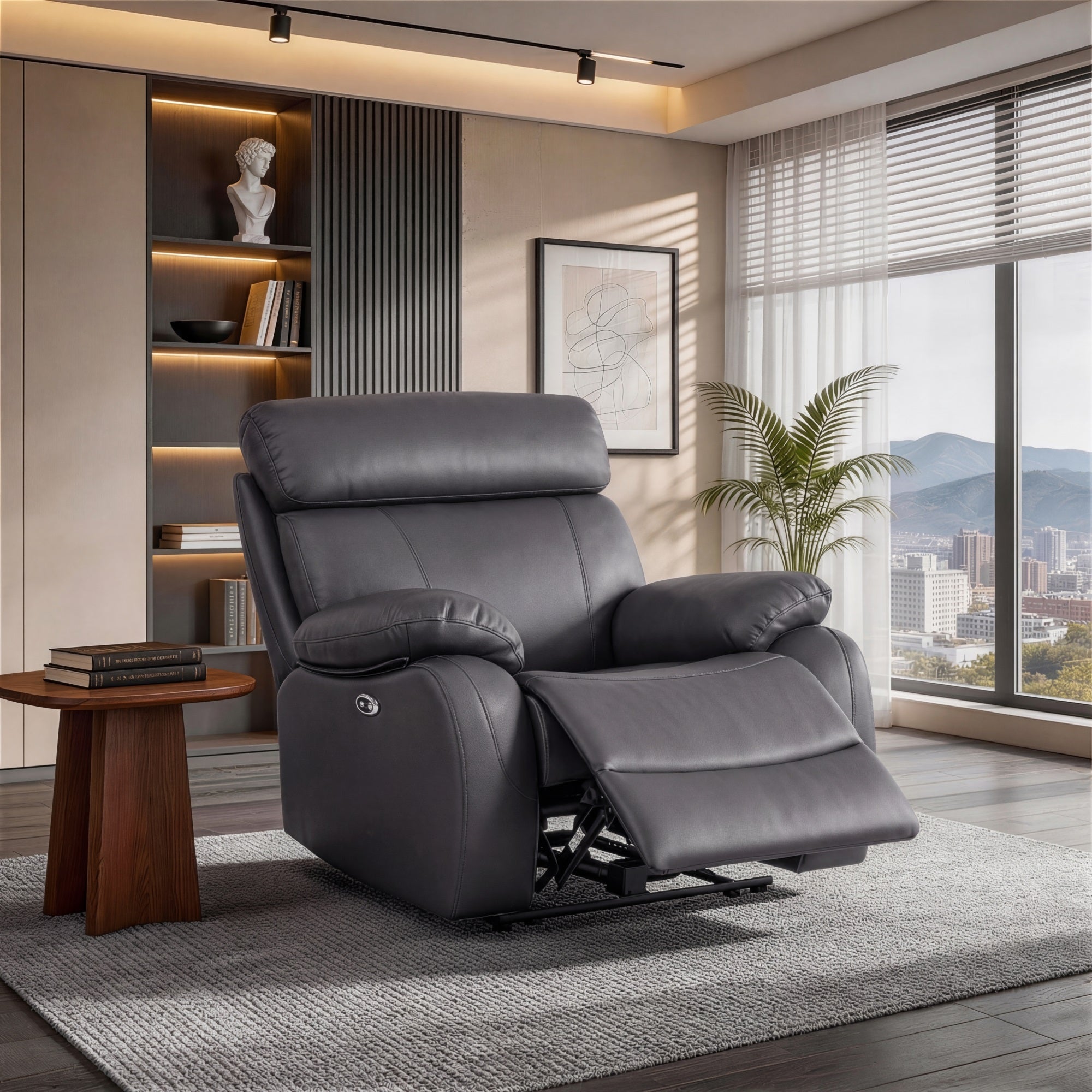 Power Recliner Chair MR2041W Gray
