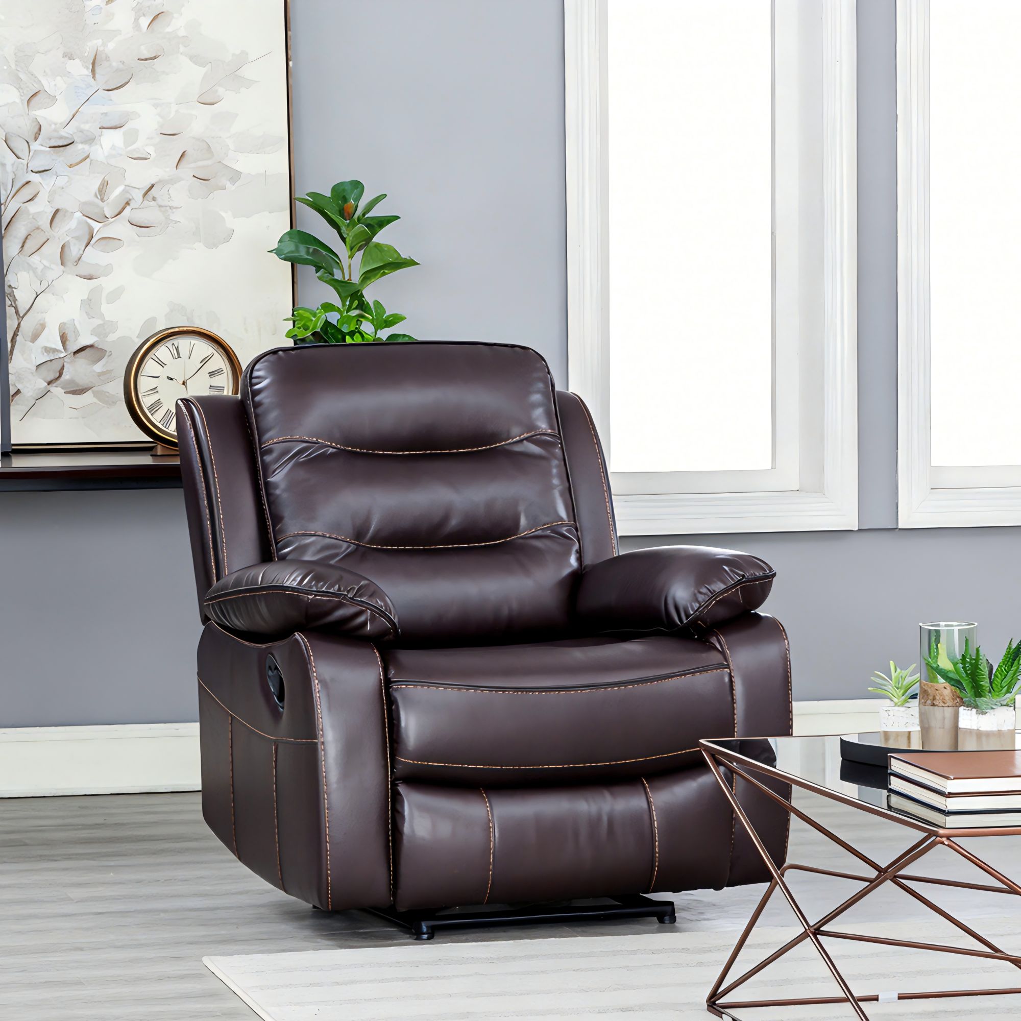 Dawn Cozy Ivory Power Reclining Sofa Set, Electric Recliner & 1-Seater Couch for Living Room