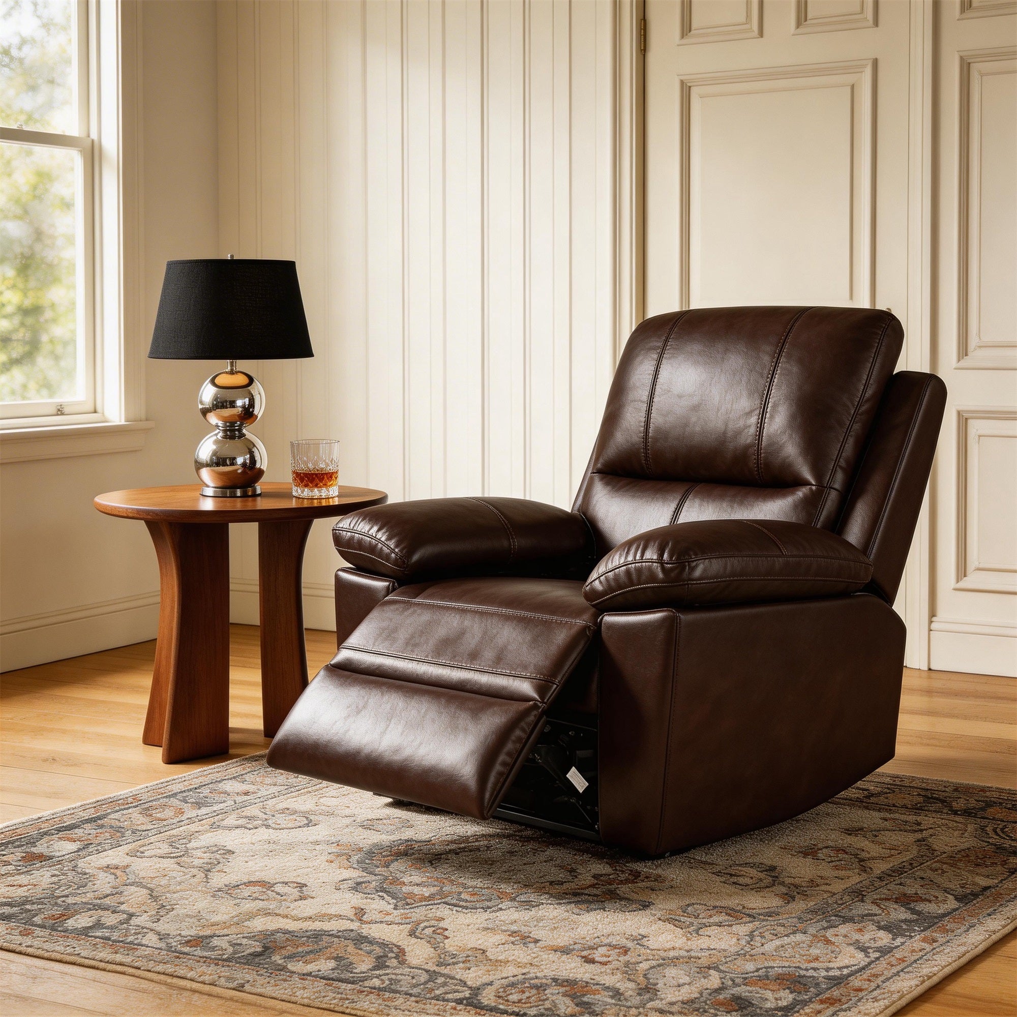 Power Reclining Sofa Set, Electric Recliner & 1-Seater Couch for Living Room
