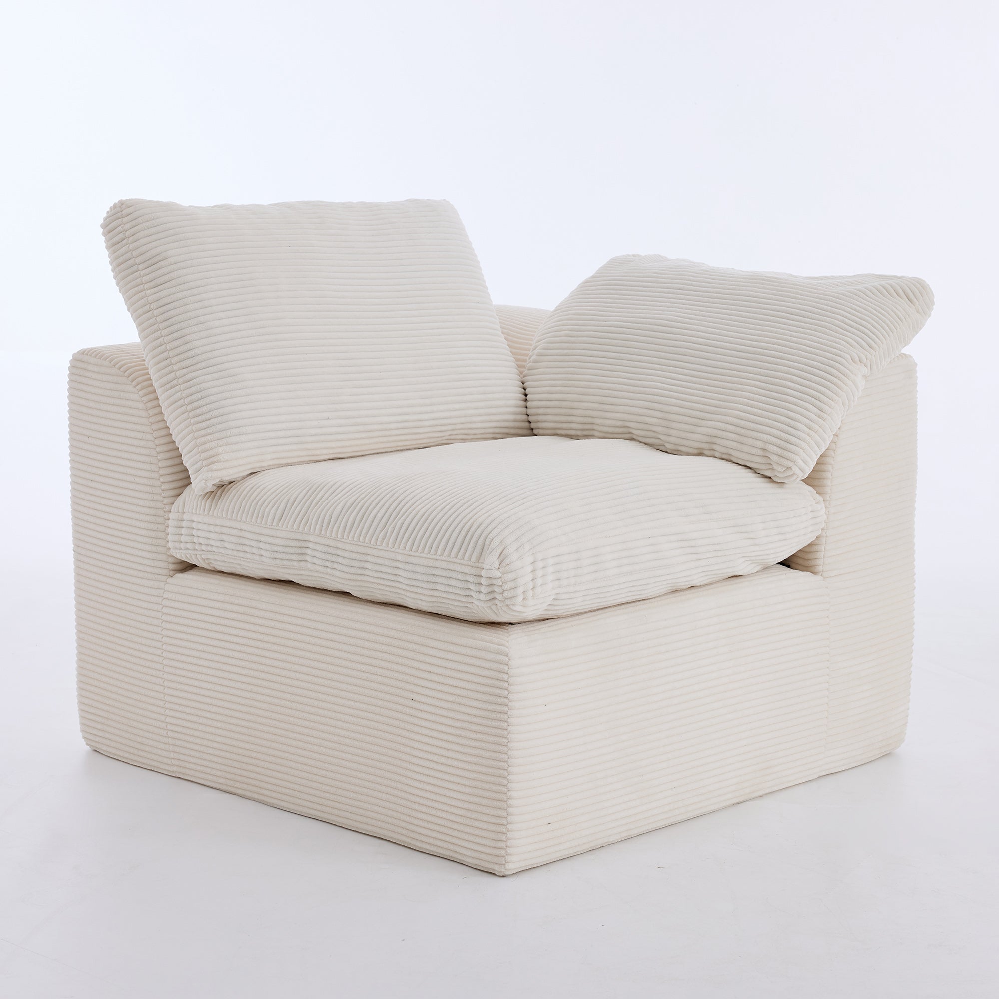 Michia Modular Sectional 6-piece Beige with Ottoman