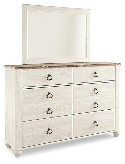 Willowton Dresser and Mirror image