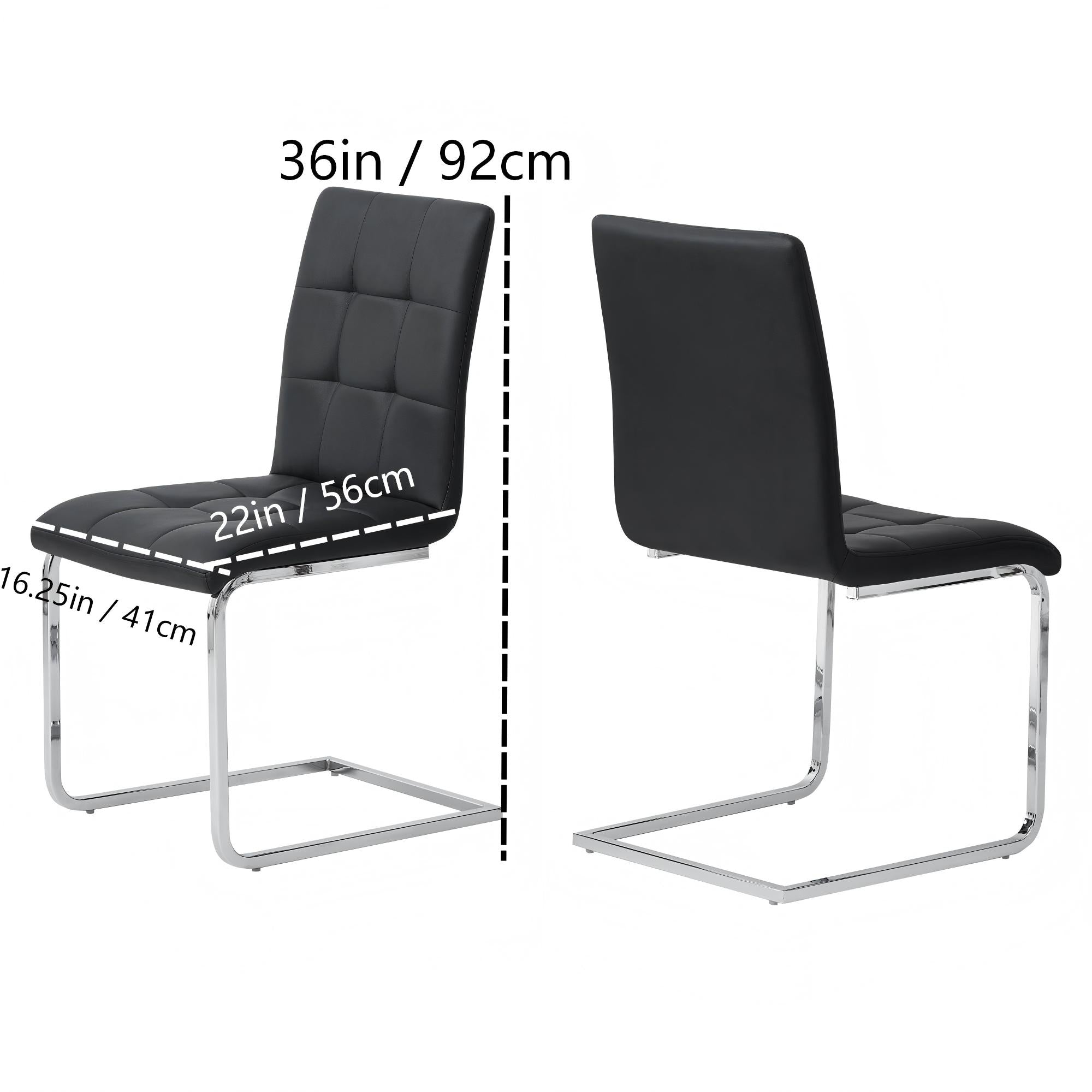 C-frame Design Side Chair